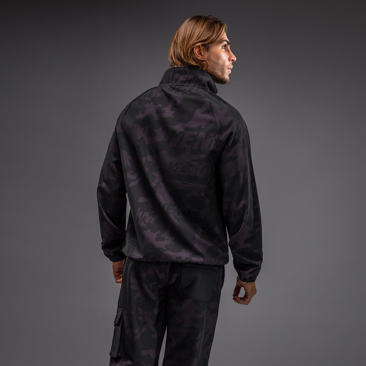 Venum Trooper Men's Half-Zip Jacket - Black/Purple - Venum Asia