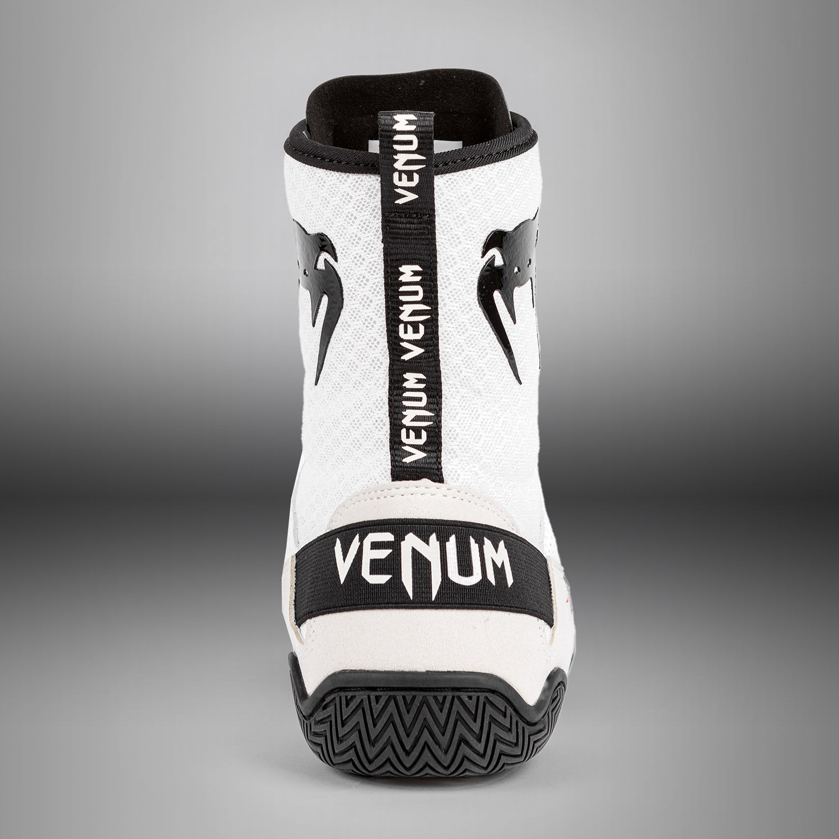 Venum Elite Boxing Shoes - White/Black - Venum Asia