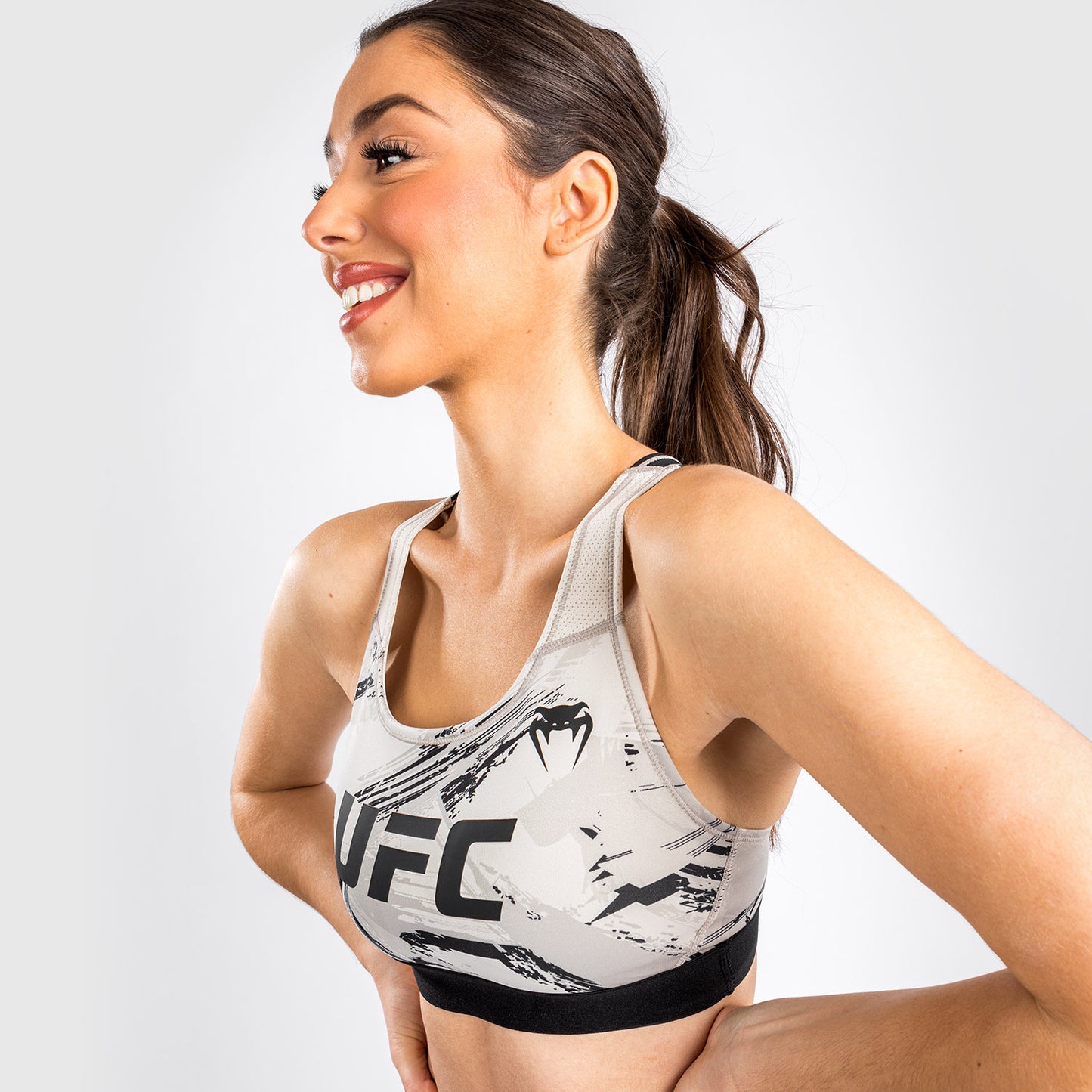 Venum UFC Authentic Fight Week 2.0 Women’s Sport Bra - Sand/Black