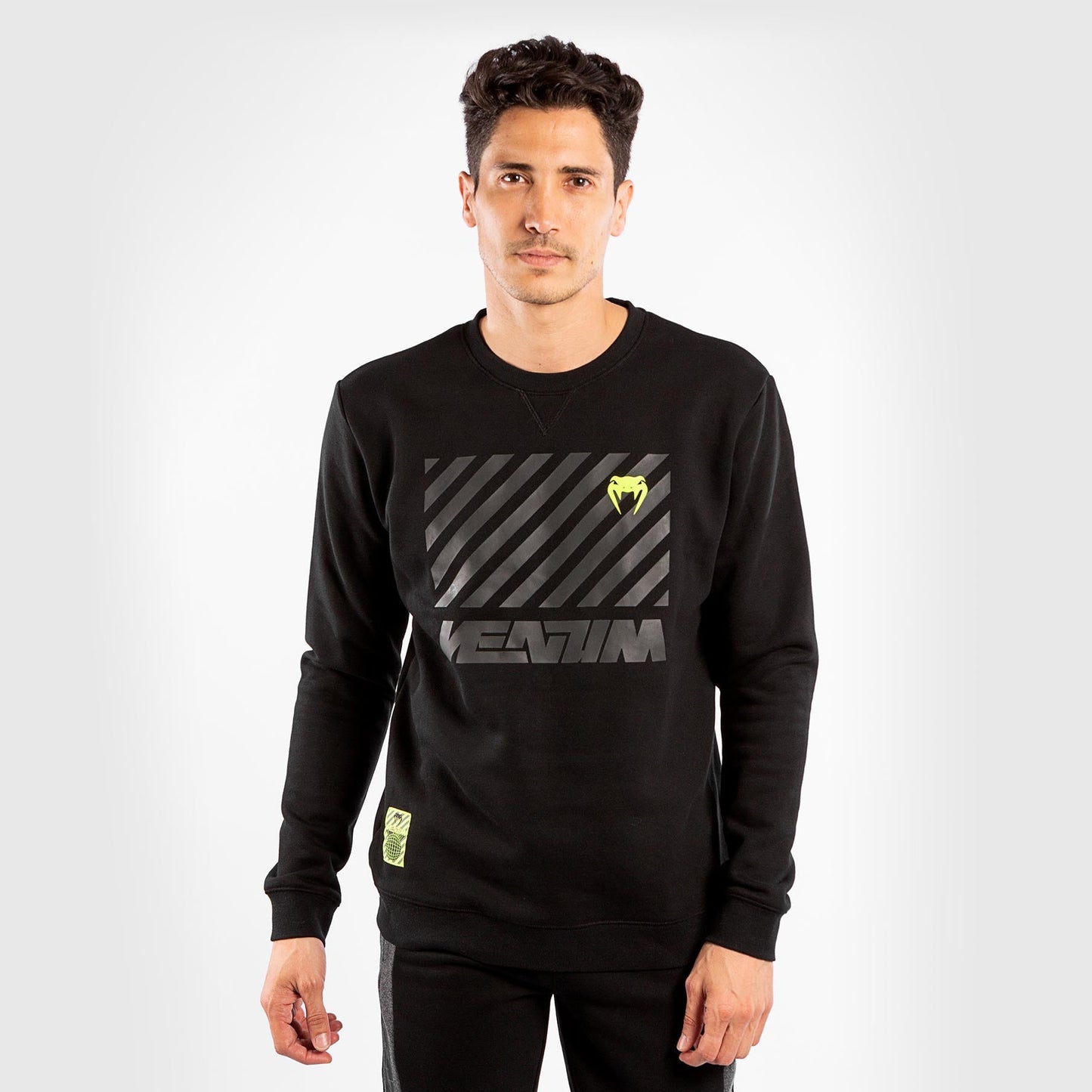 Venum Stripes Crewneck Sweatshirt - Black