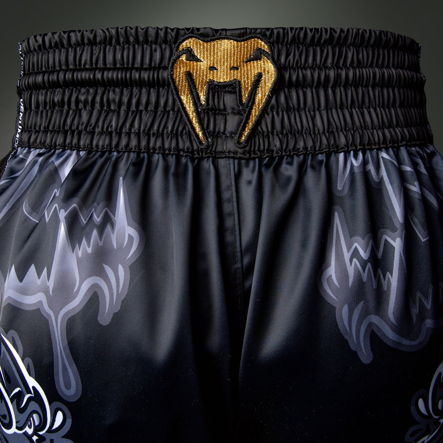Venum Wolf Atak Muay Thai Shorts - Black/Grey