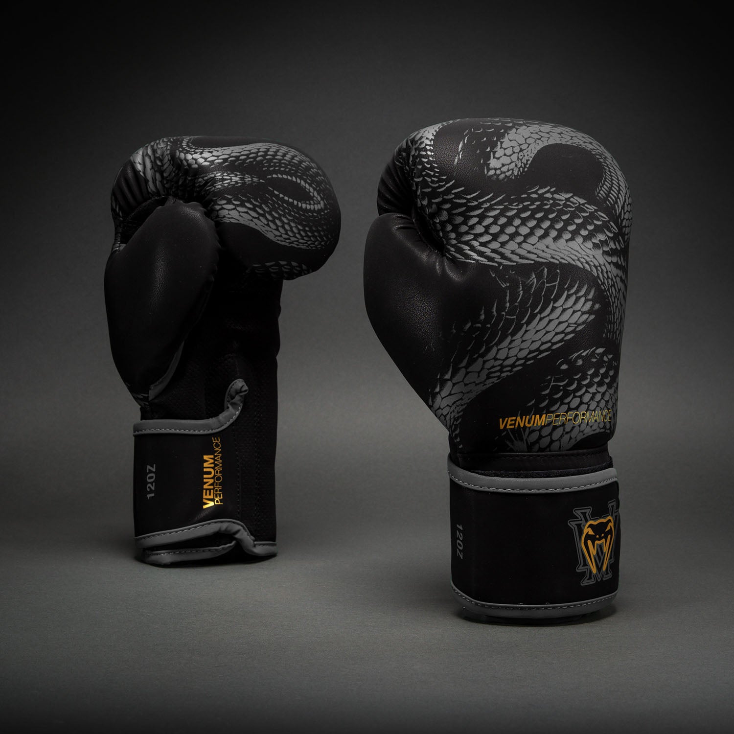 Venum Matupa Boxing Gloves - Black/Grey/Gold - Venum Asia