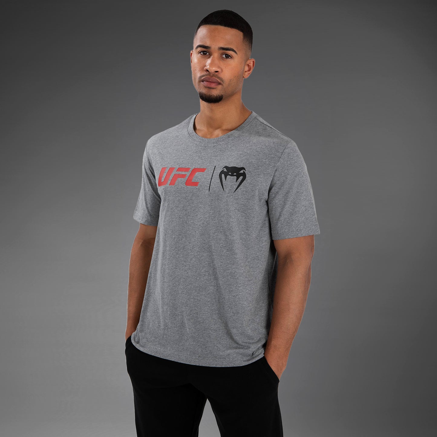 UFC Venum Classic T-Shirt - Grey/Red