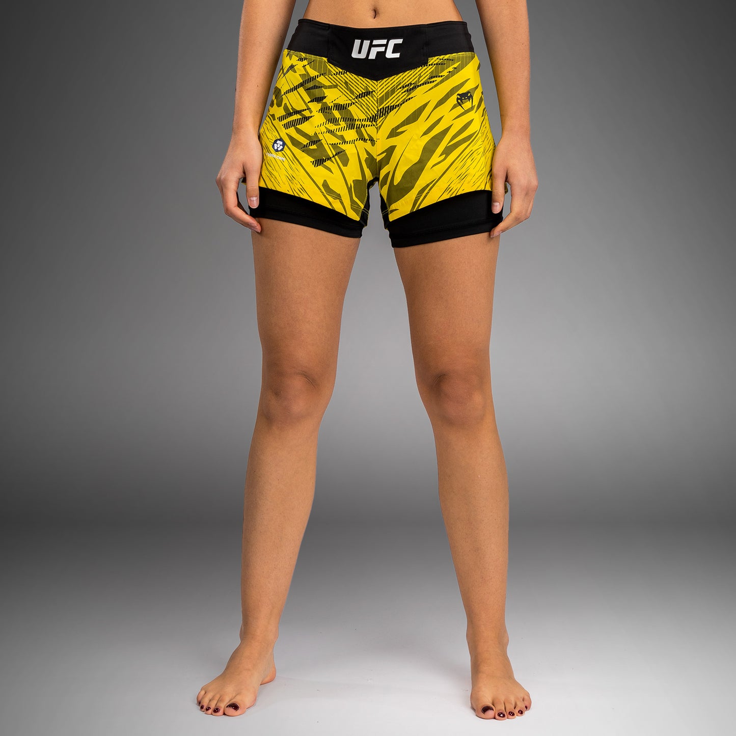 UFC Fusion by Venum Authentic Fight Night Women’s Fight Short - Yellow