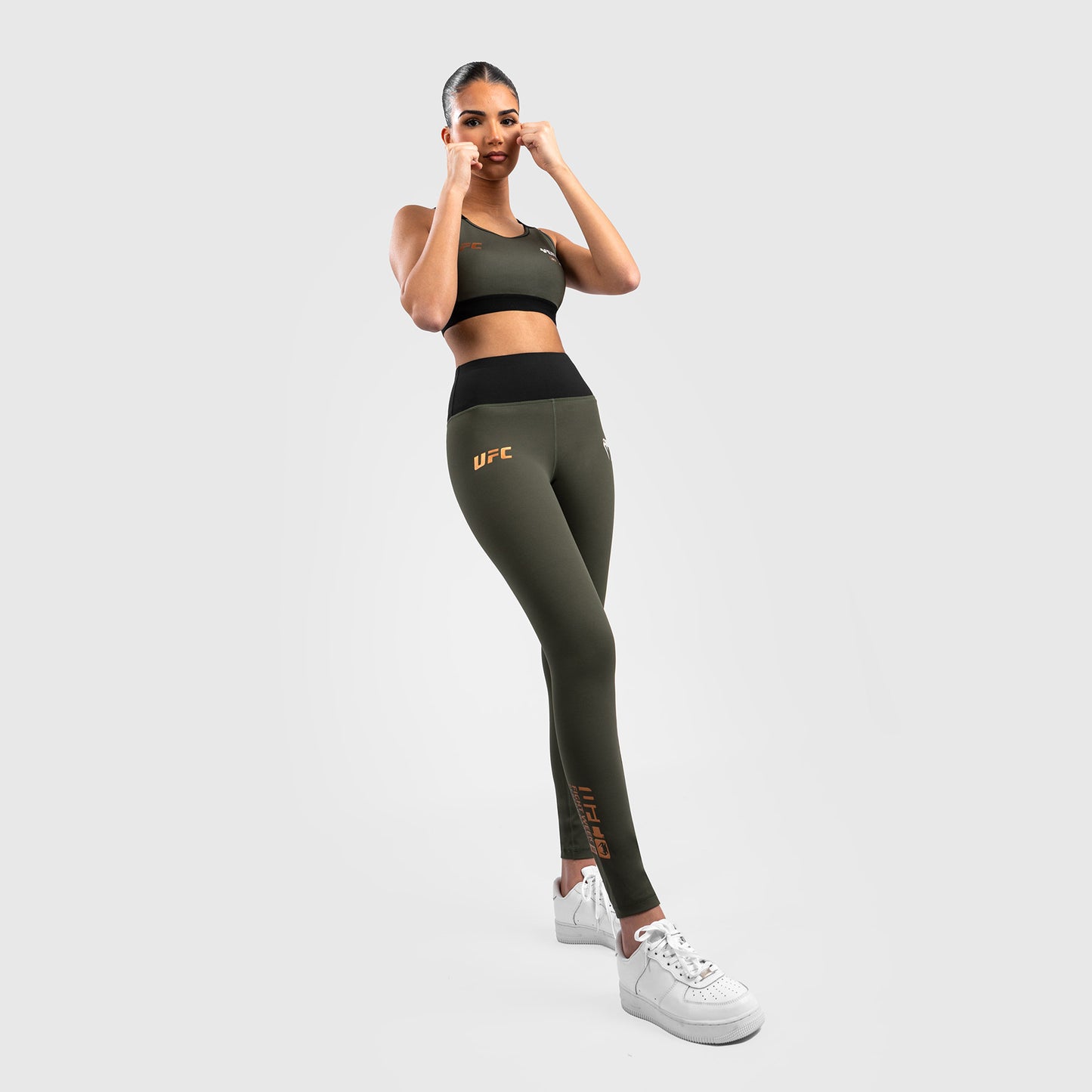 UFC Adrenaline by Venum Fight Week  Women’s Performance Tight - Khaki/Bronze