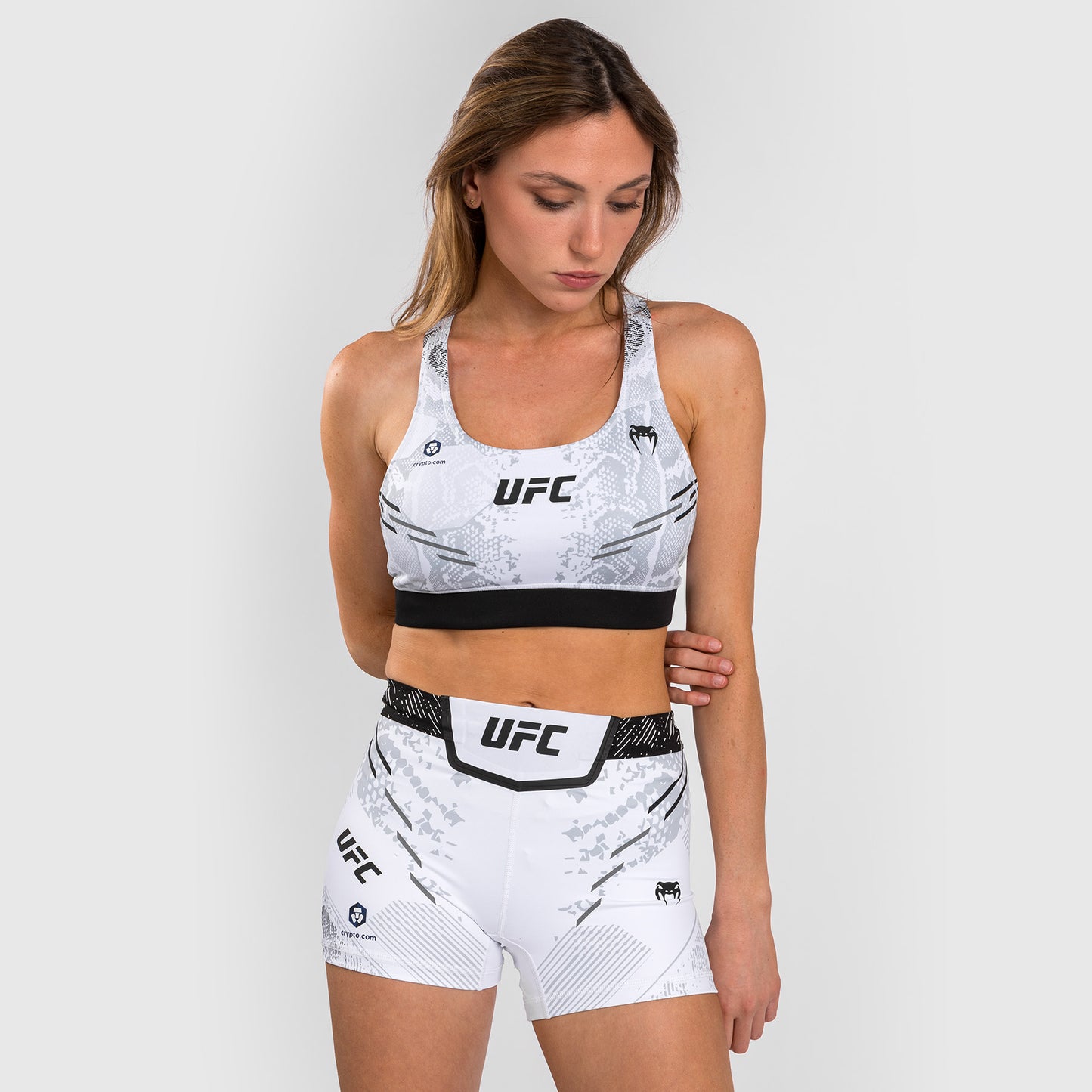UFC Adrenaline by Venum Authentic Fight Night  Women’s Sports Bra - White