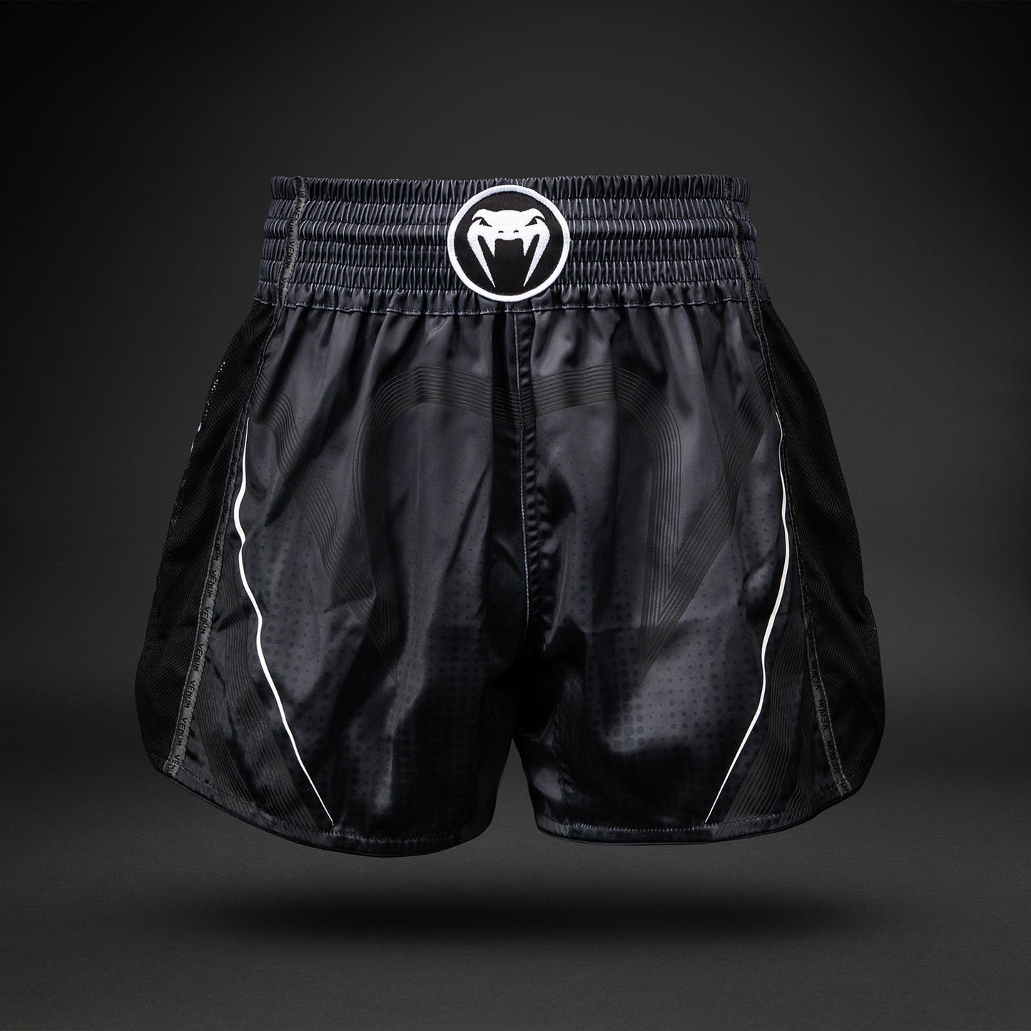 Venum Stealth Muay Thai Shorts - Black/White