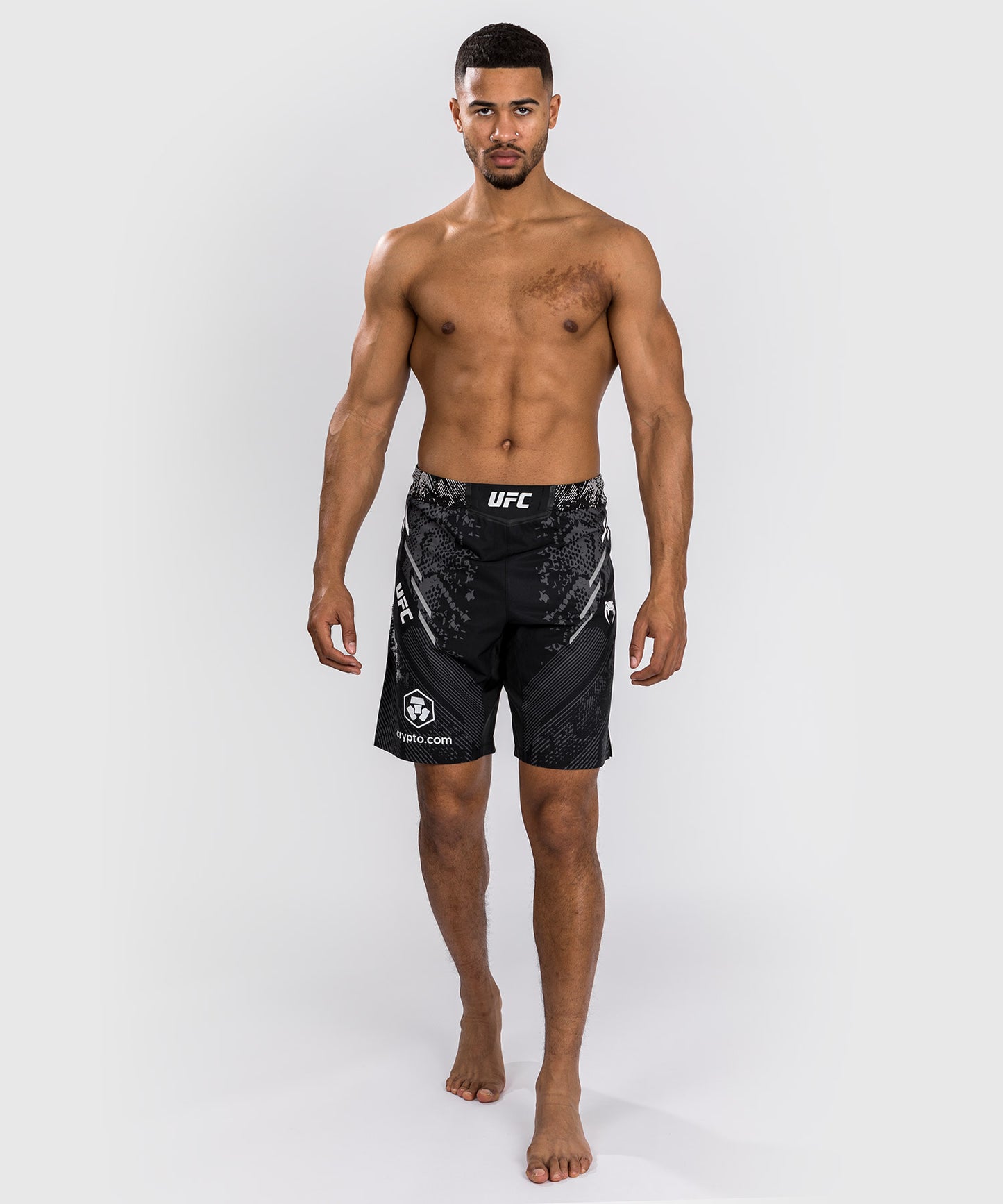 UFC Adrenaline by Venum Personalized Authentic Fight Night Men's Fight Short - Long Fit - Black