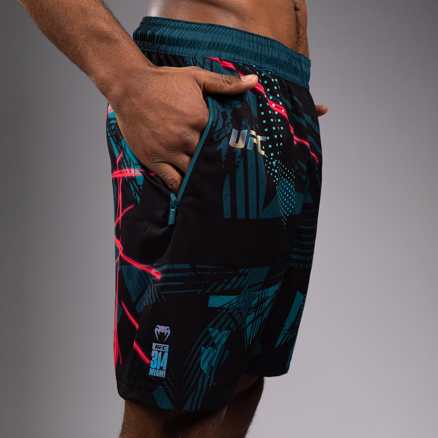 UFC Fusion By Venum Miami Edition Fight Week Men’s Performance Shorts - Black