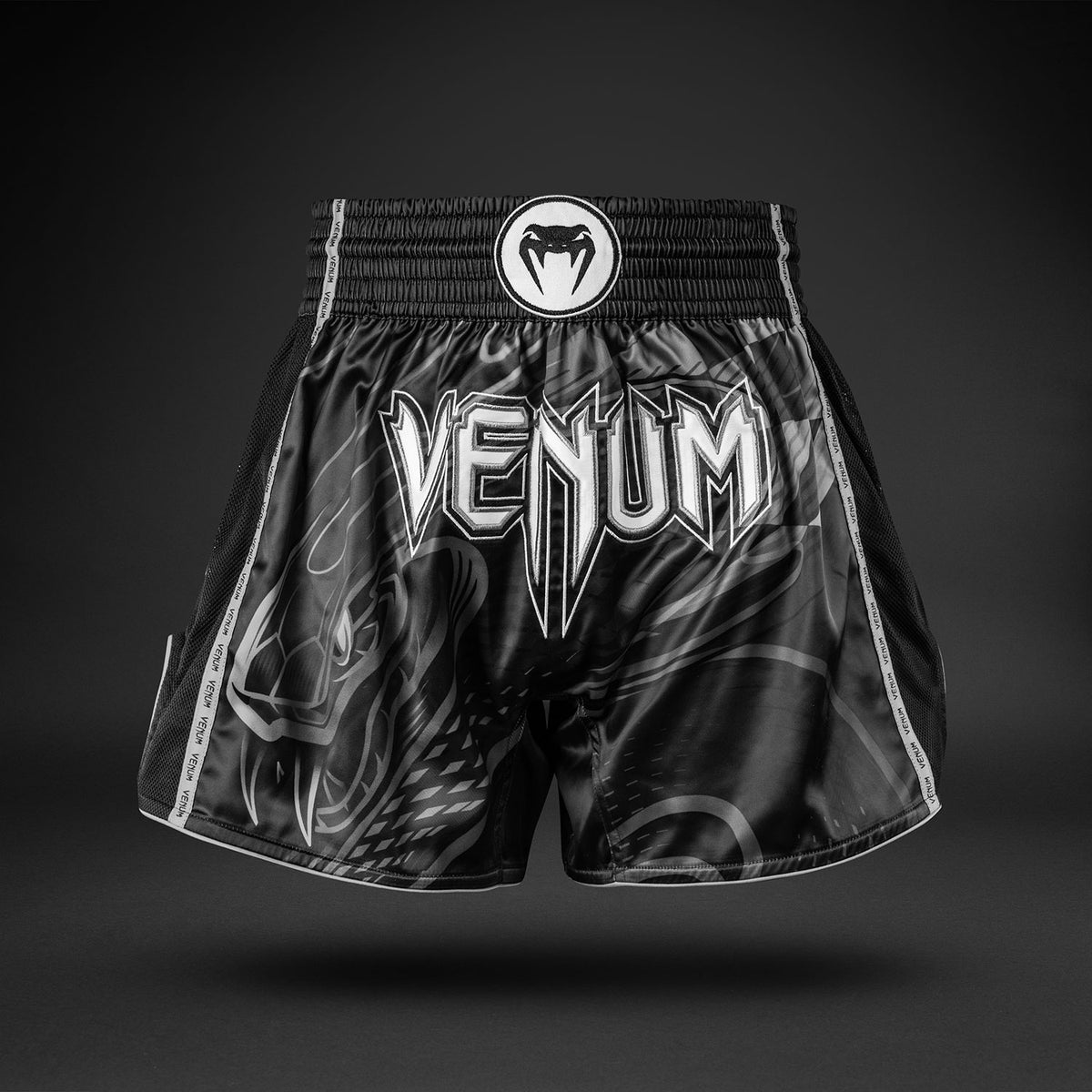 Venum Crimson Viper 2.0 Muay Thai Shorts - Black/Grey