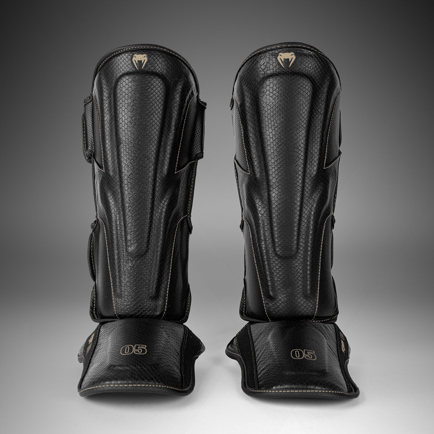 Venum Impact Evo Scales Shin Guards Black Venum Asia
