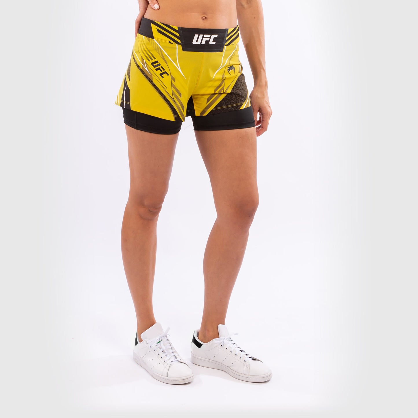 UFC Venum Authentic Fight Night Women's Shorts - Short Fit - Yellow