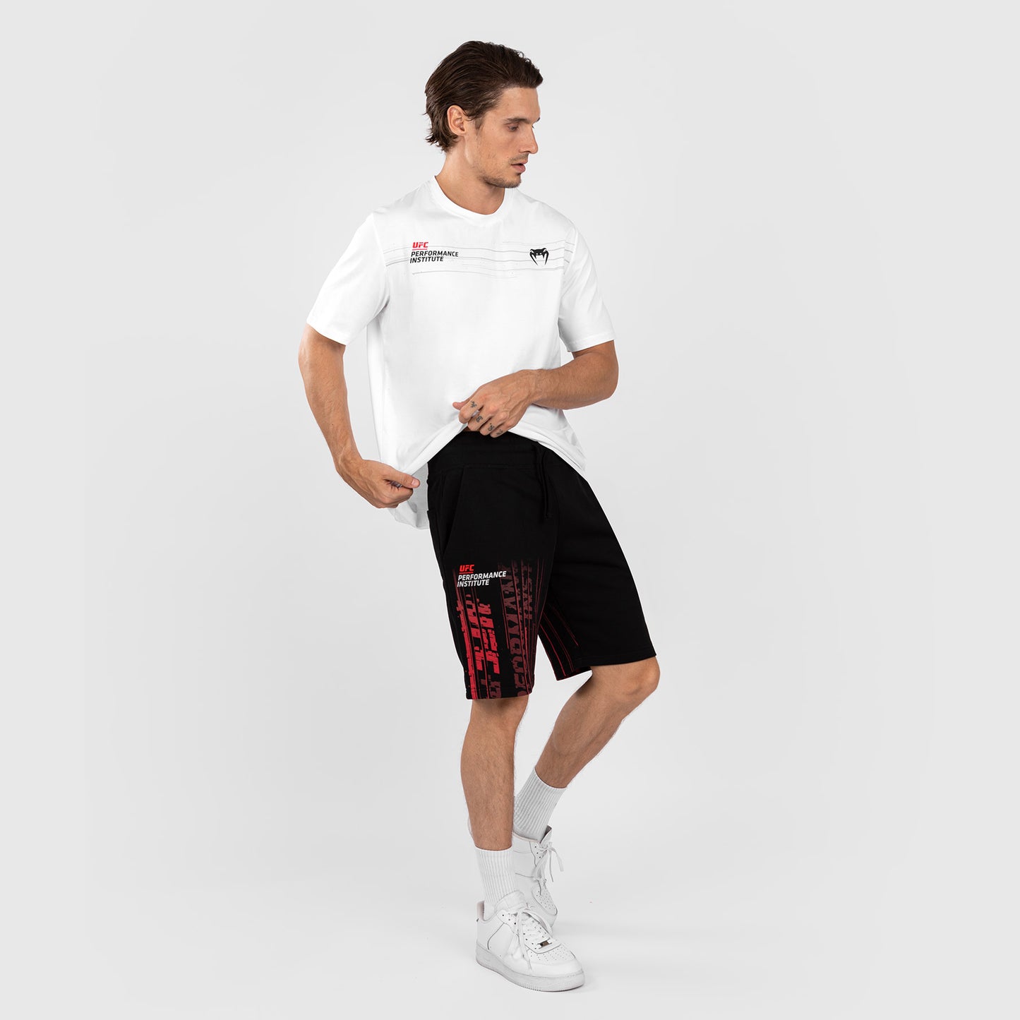 UFC Venum Performance Institute 2.0 Men’s Cotton Short - Black/Red