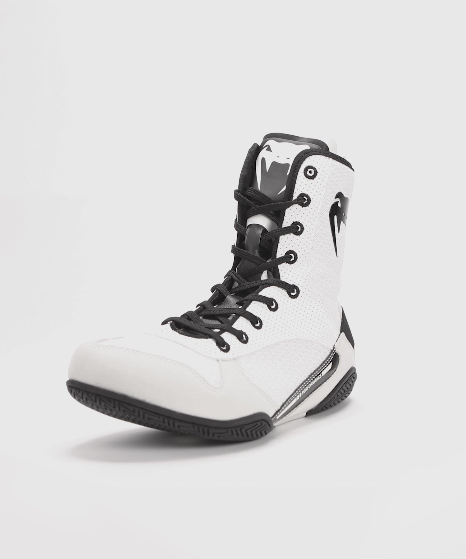 Venum Elite Boxing Shoes - White/Black - Venum