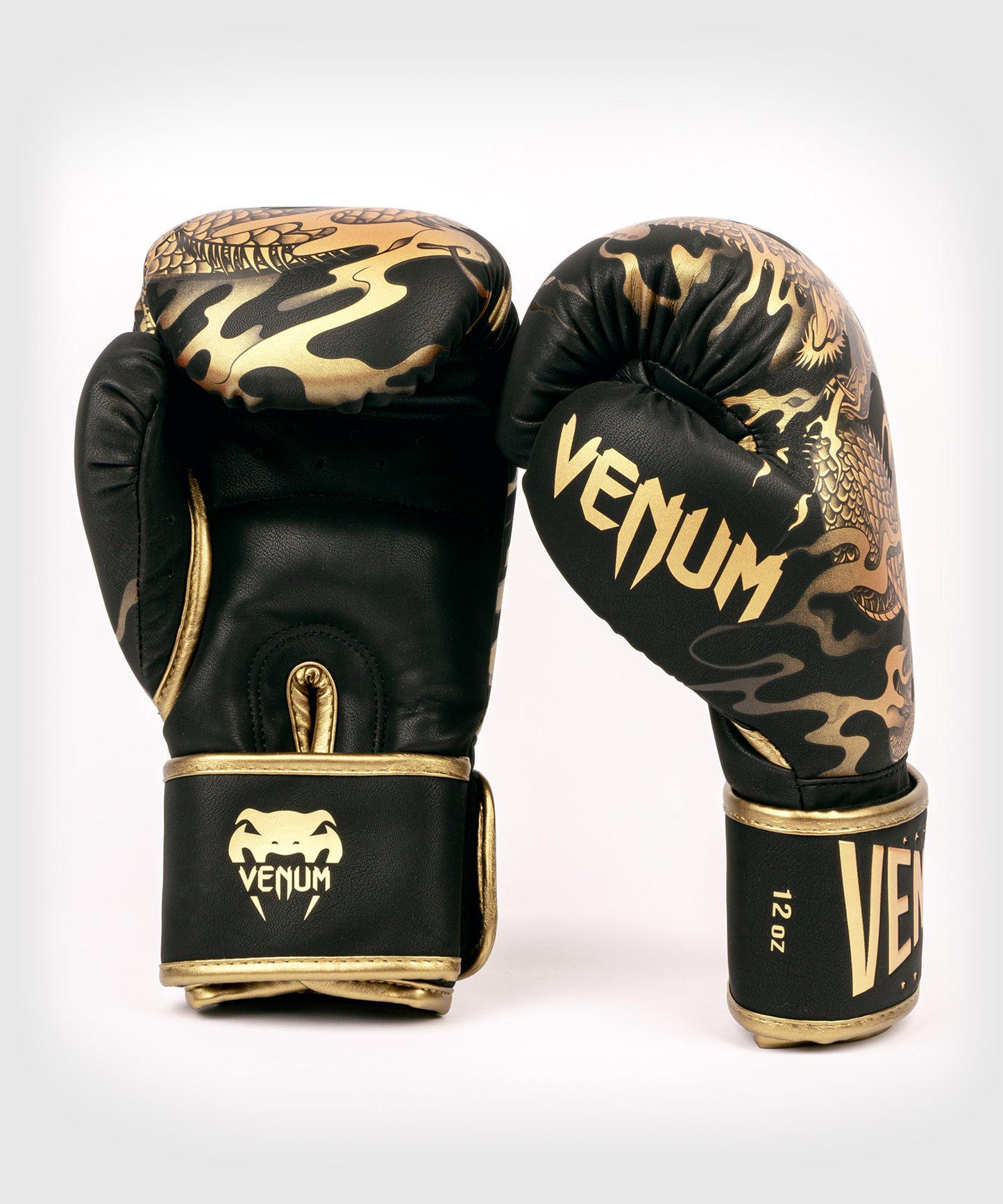 Venum Dragon's Flight Boxing Gloves - Black/Bronze - Venum Asia