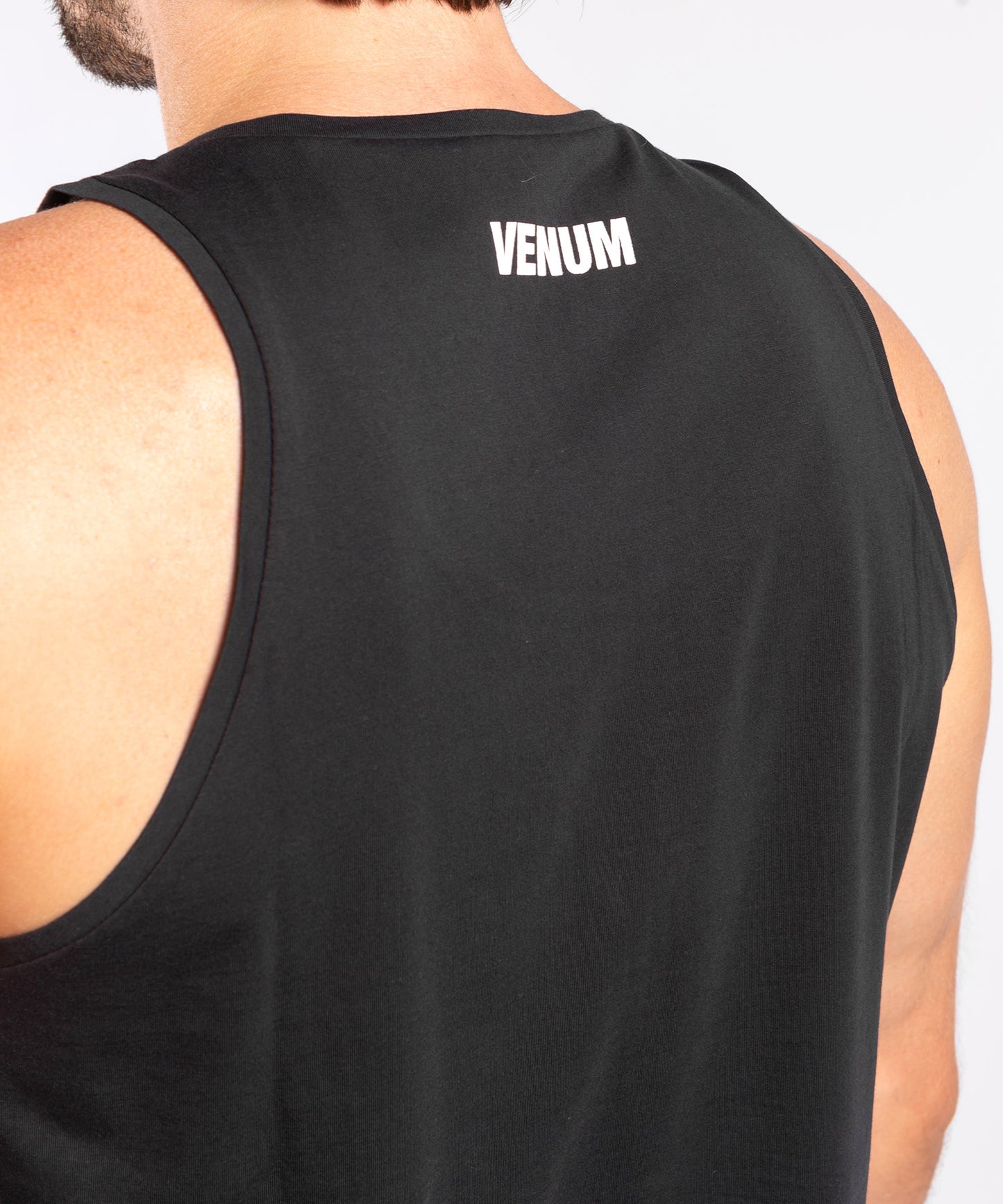 Venum Herren Classic Tank Top - Orange/Navy Blue, Schmale Passform, Baumwolle, Für Fitness & Freizeit