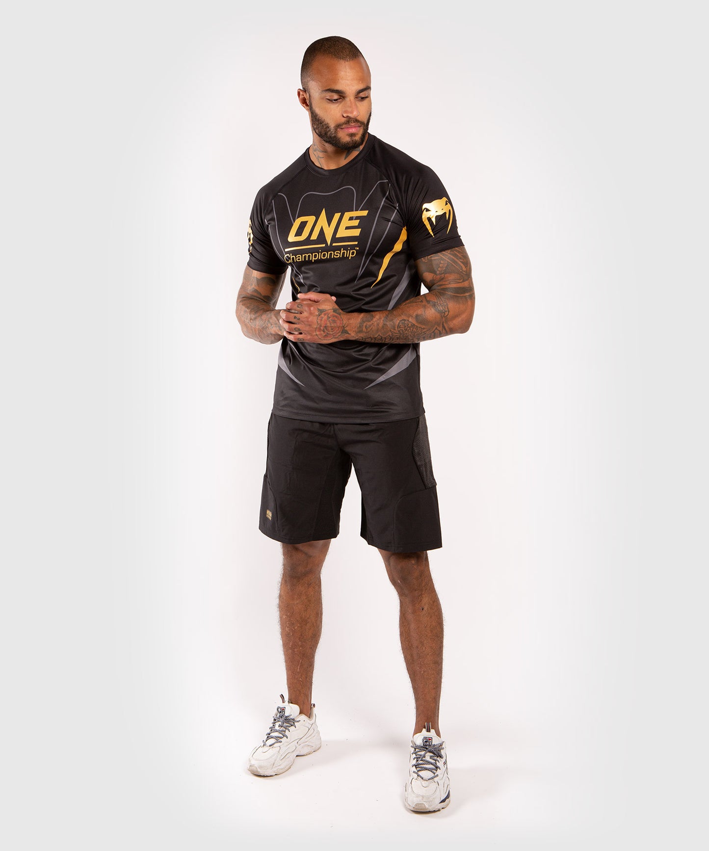 Venum x ONE FC Dry Tech T-shirt - Black/Gold
