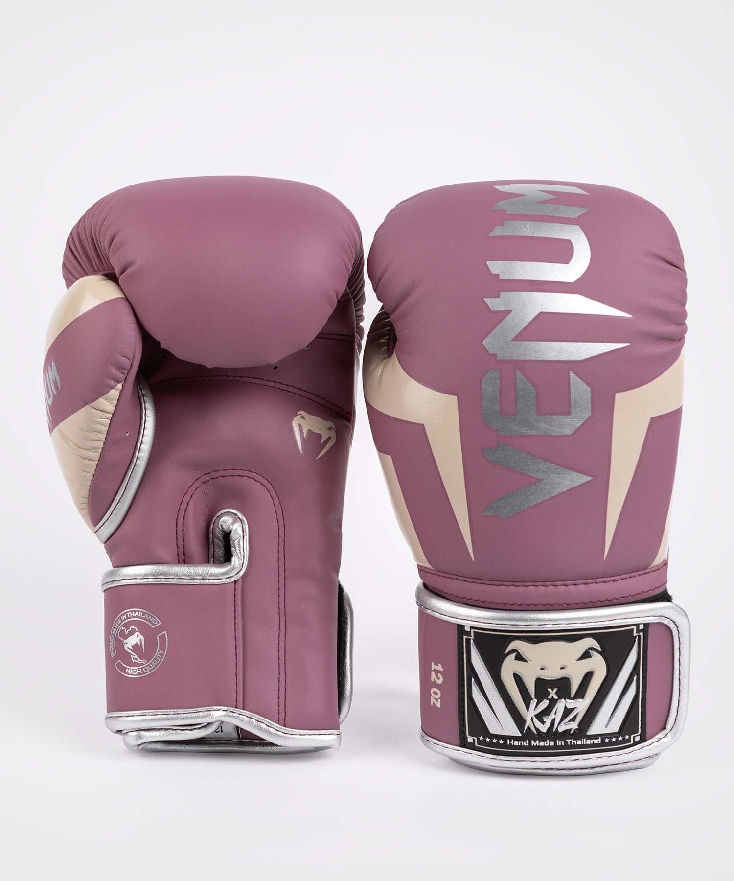 Venum Impact Monogram Hook and Loop Boxing Gloves - 8 oz. - Black