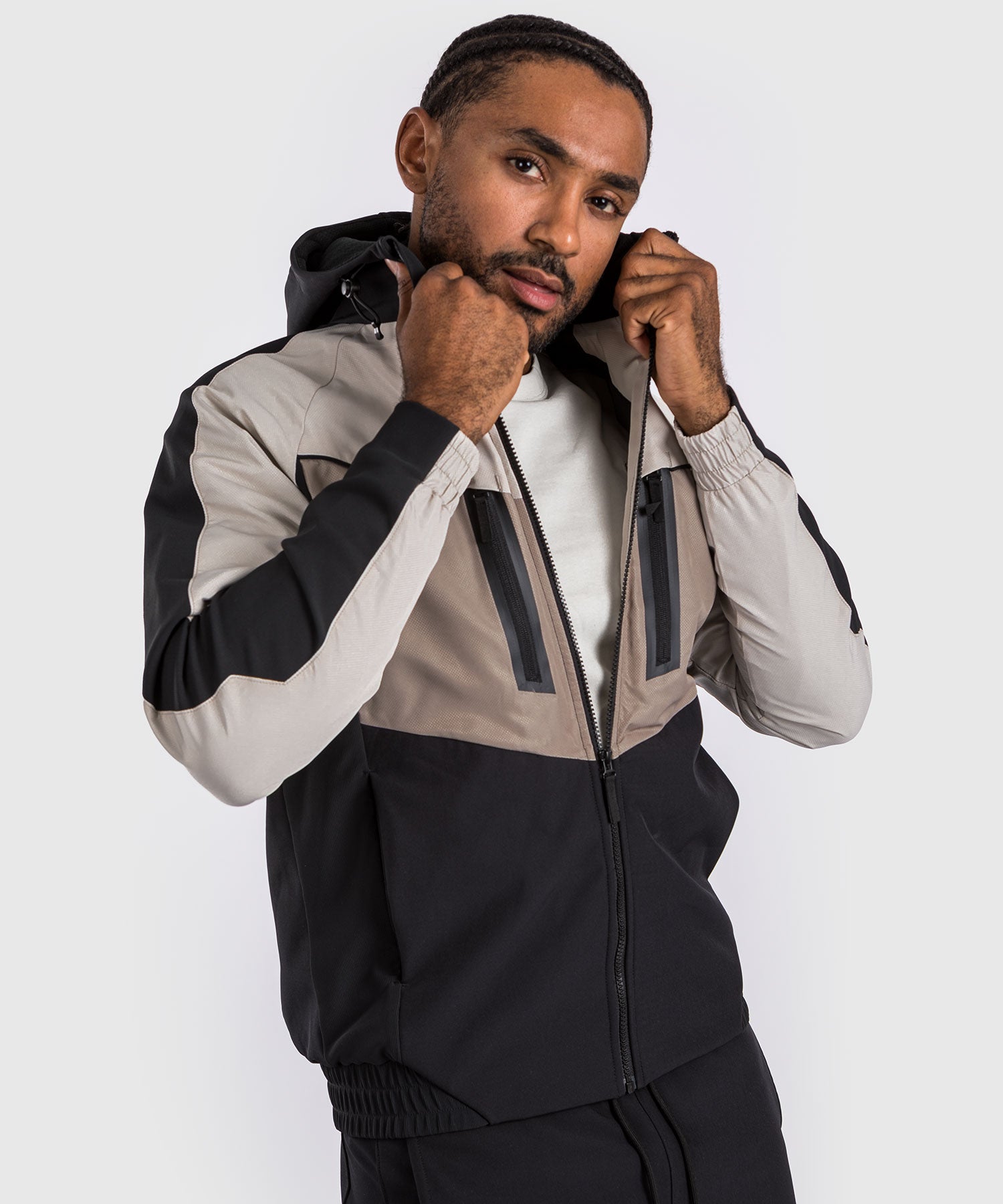 Venum Laser 3.0 Track Jacket - Black/Sand - Venum Asia