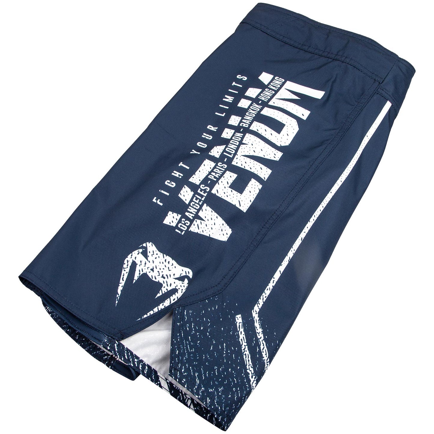 Venum Signature Fightshorts - Navy Blue/White