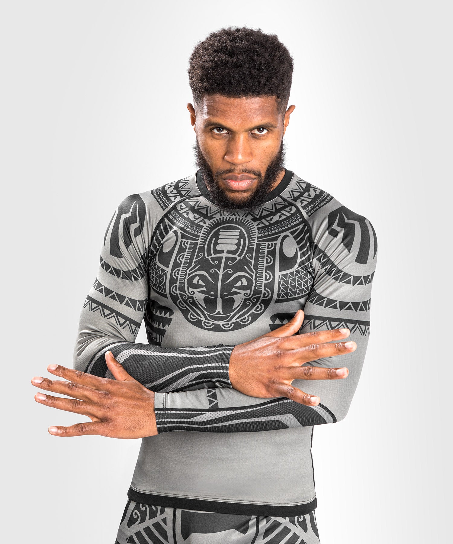 Venum Nakahi Rashguard Long Sleeves (Grey)