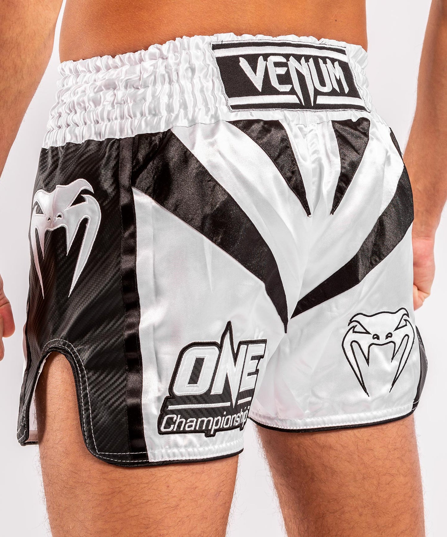 Venum x ONE FC Muay Thai Shorts - White/Black