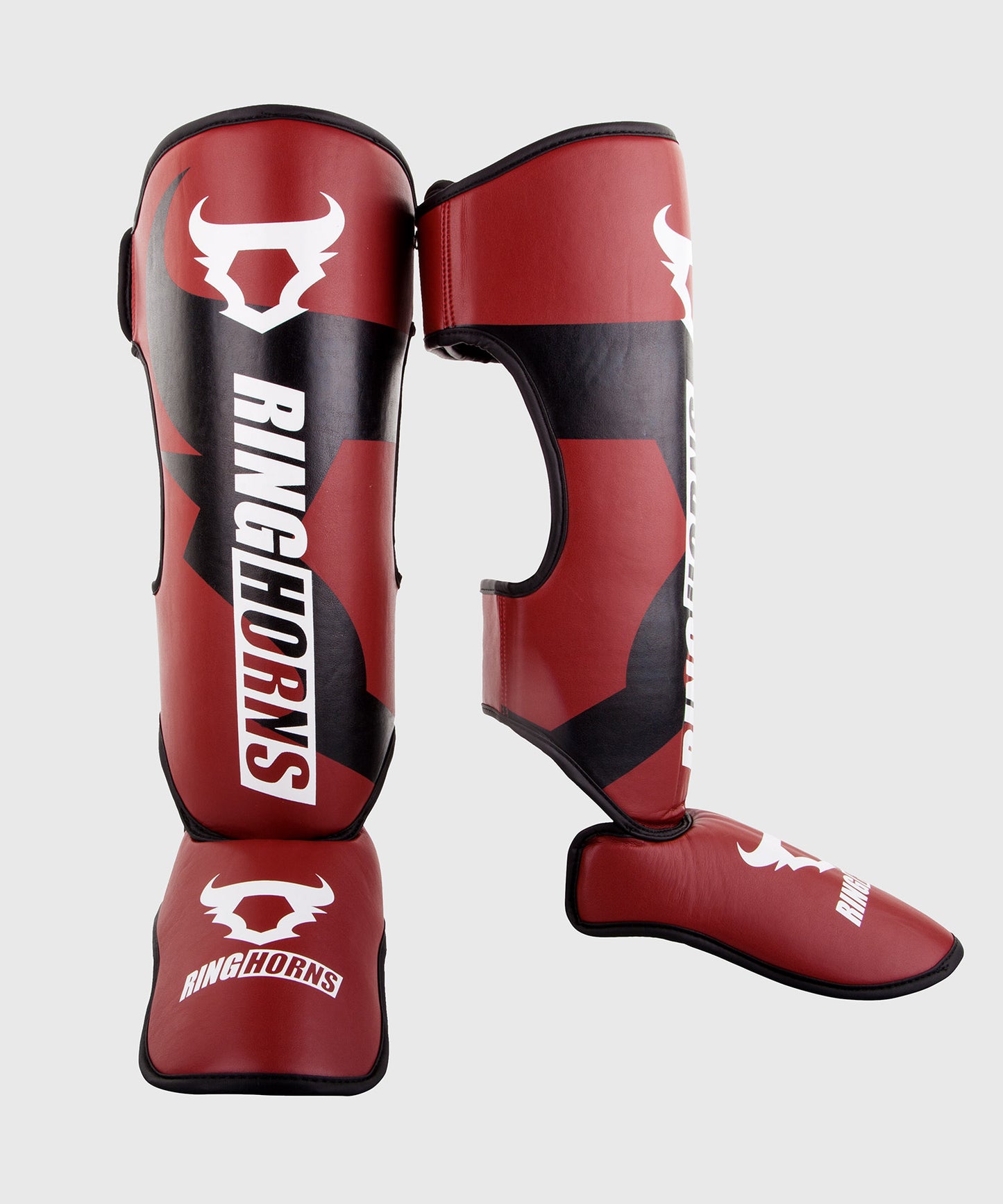 Ringhorns Charger Shin Guards Insteps - Red