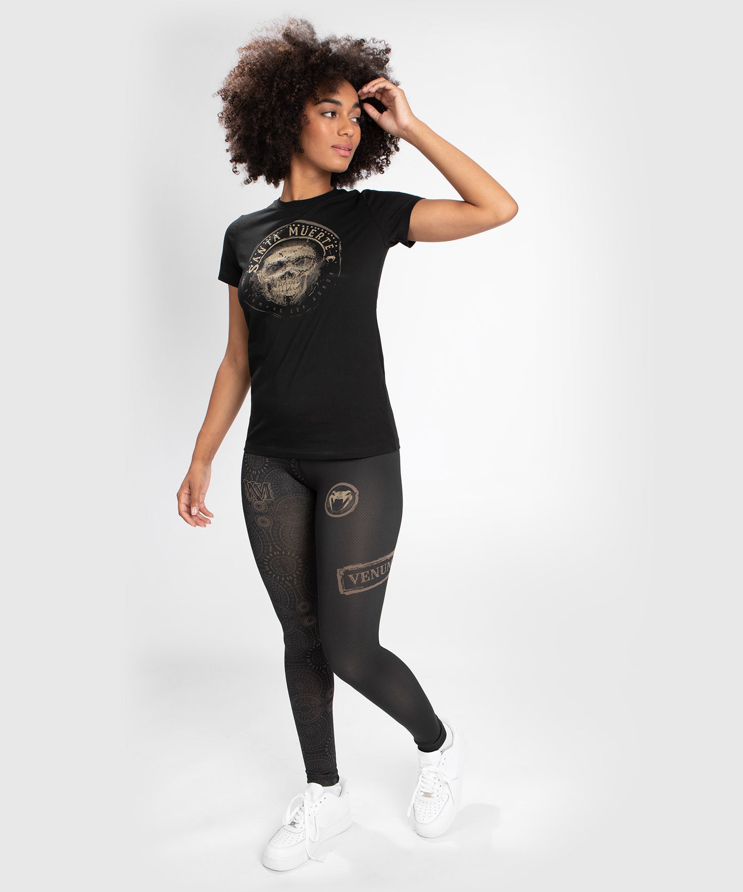 T-shirt Santa Muerte Dark Side Venum Woman - Black/Brown