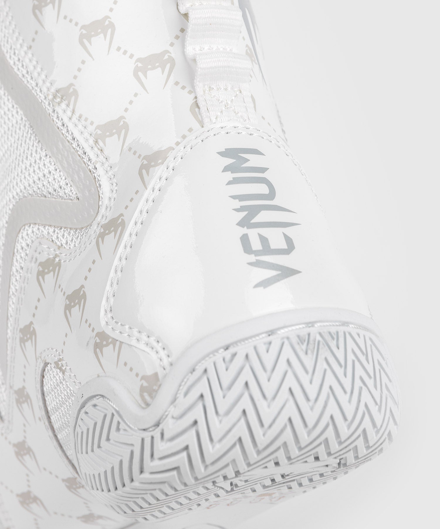 Venum Elite Evo Monogram Boxing Shoes - White/Off-White - Venum Asia