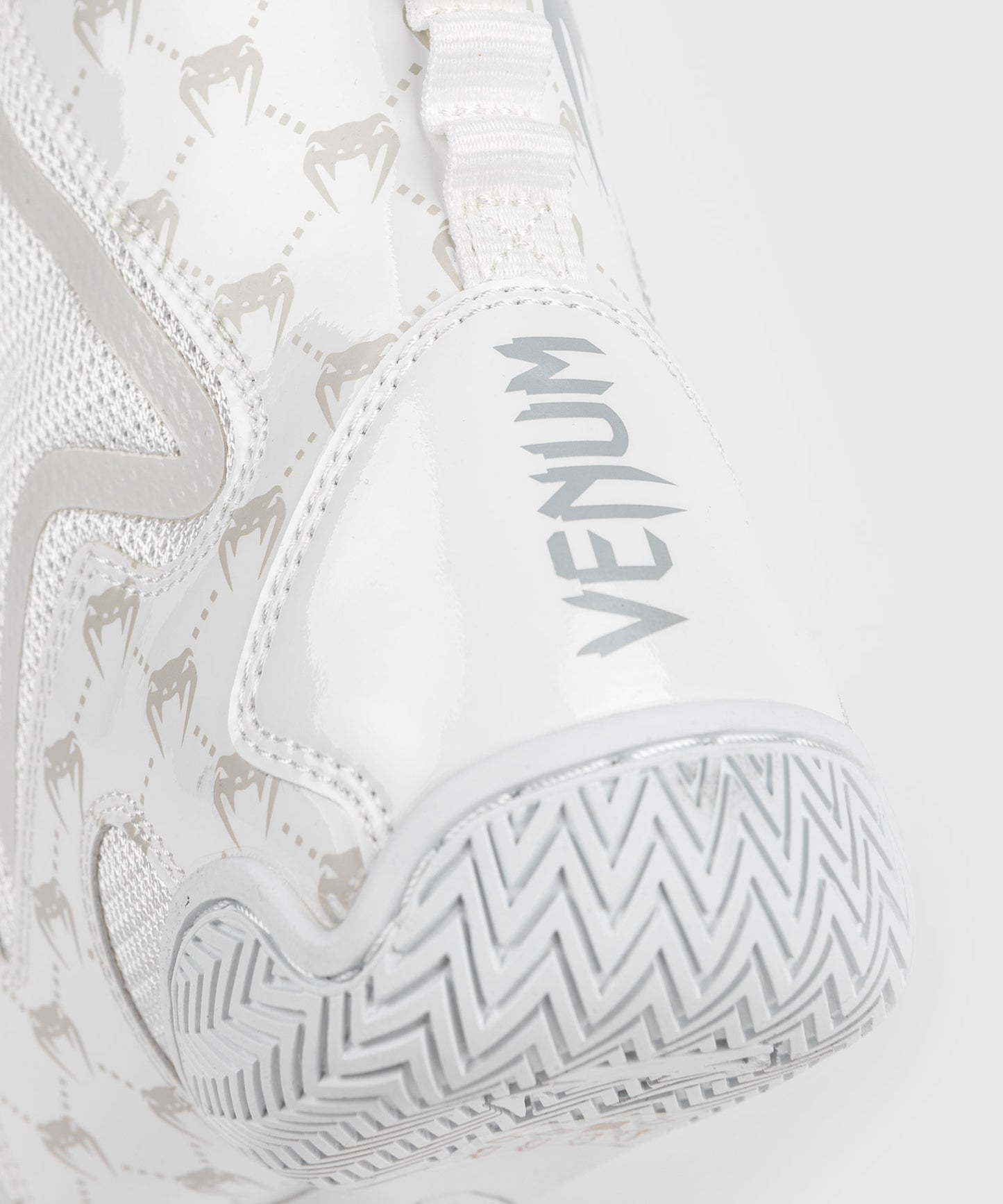 Venum Elite Evo Monogram Boxing Shoes - White/Off-White