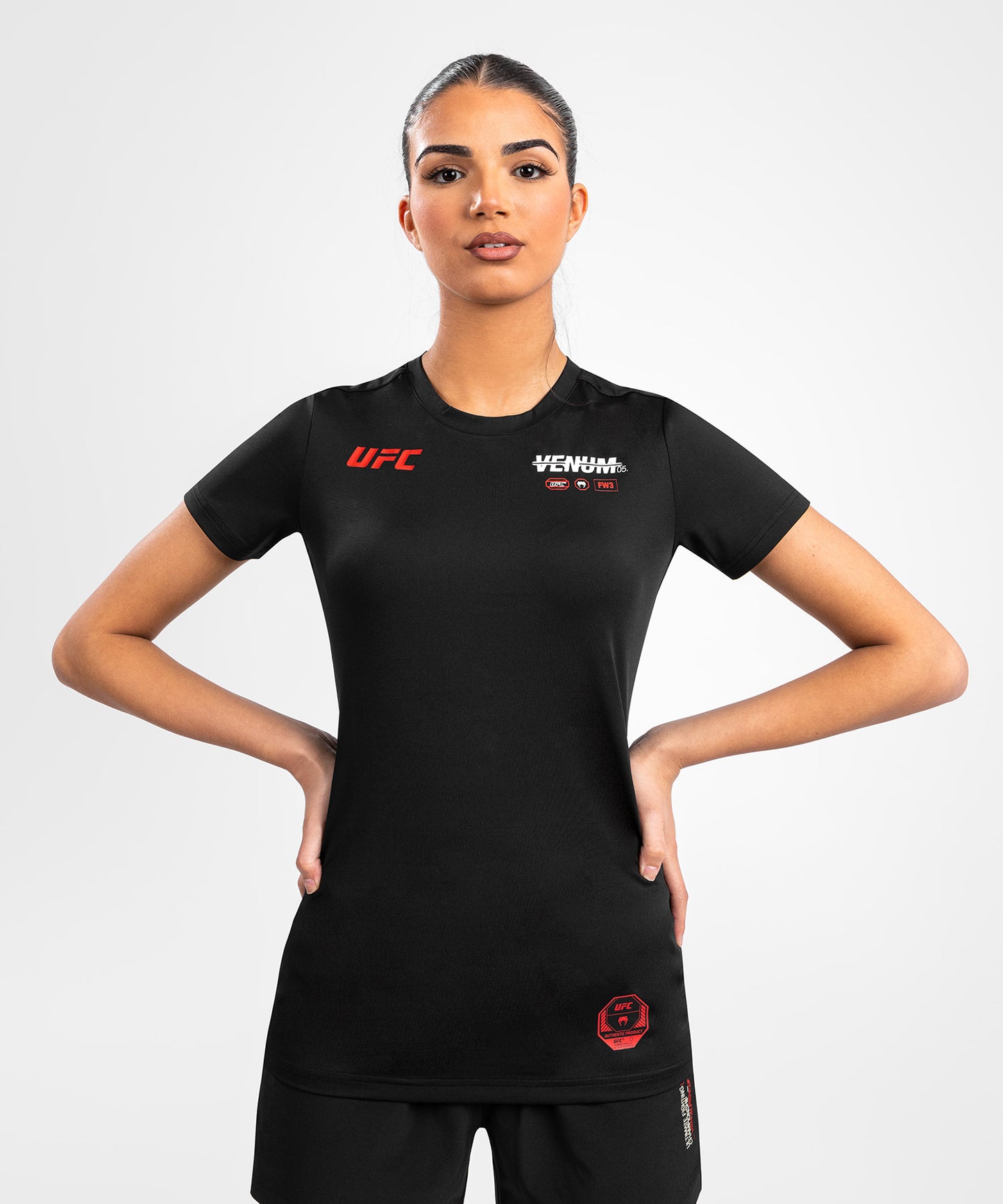 UFC Adrenaline by Venum Fight Week  Women’s Dry-Tech T-shirt - Black