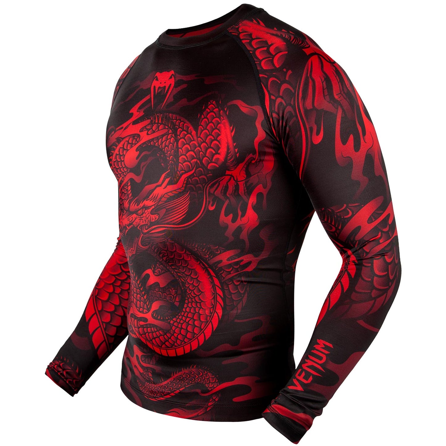 Venum Dragon's Flight Rashguard - Long Sleeves - Black/Red