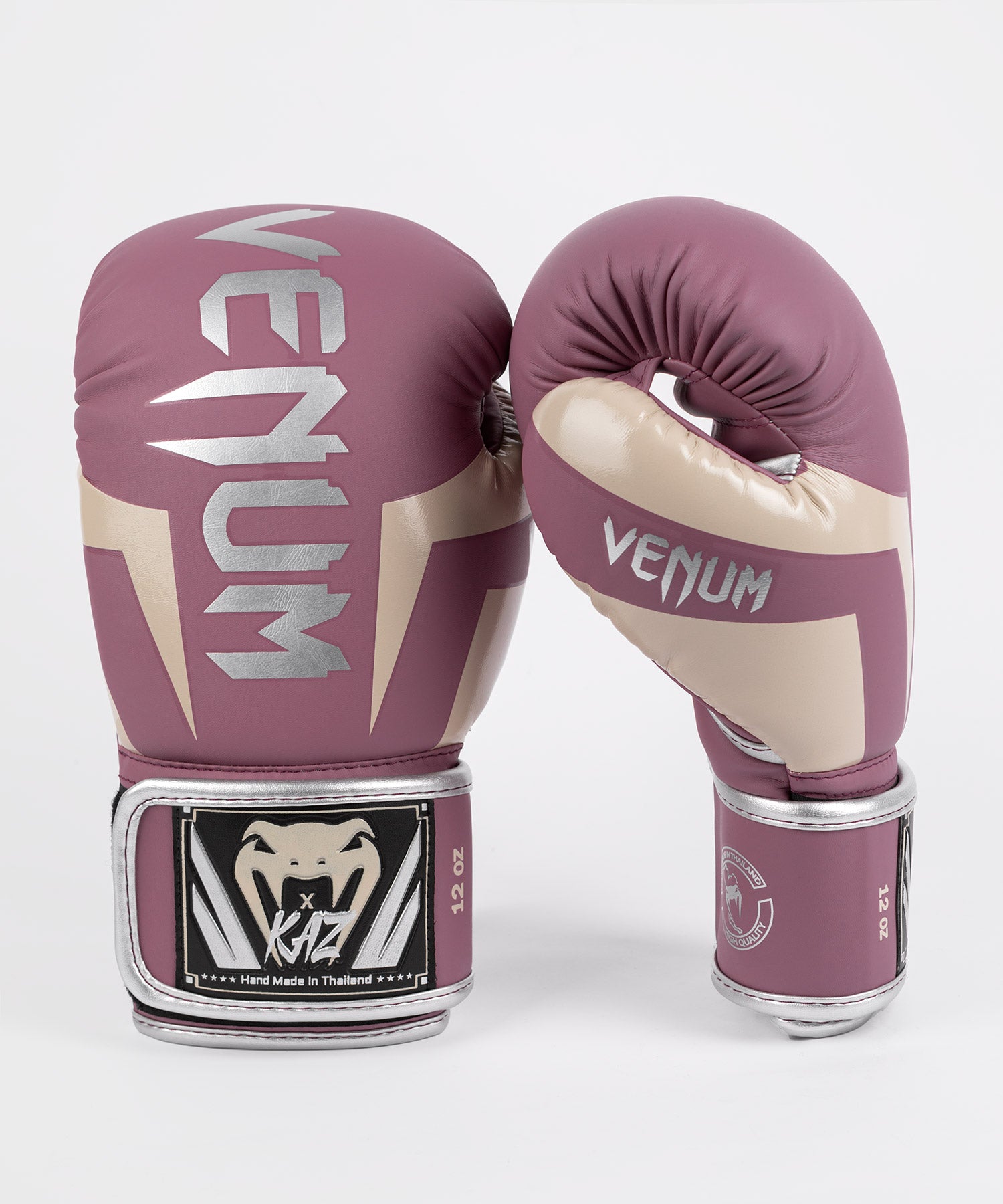 Venum Impact Monogram Hook and Loop Boxing Gloves - 8 oz. - Black