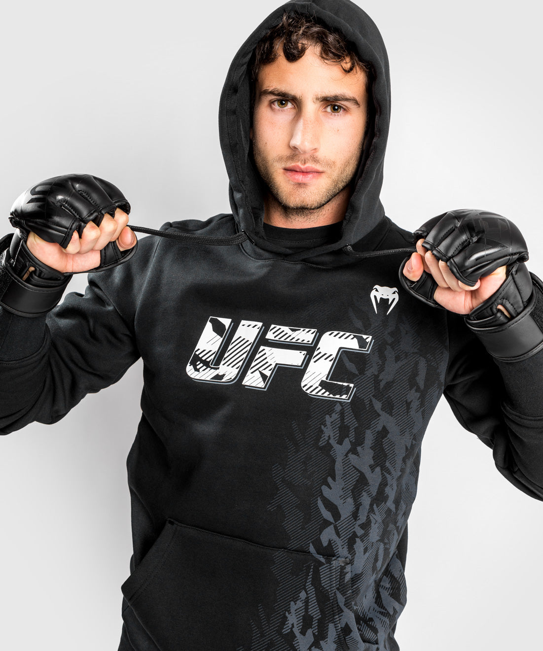 UFC Venum Authentic Fight Week Men s Pullover Hoodie Black