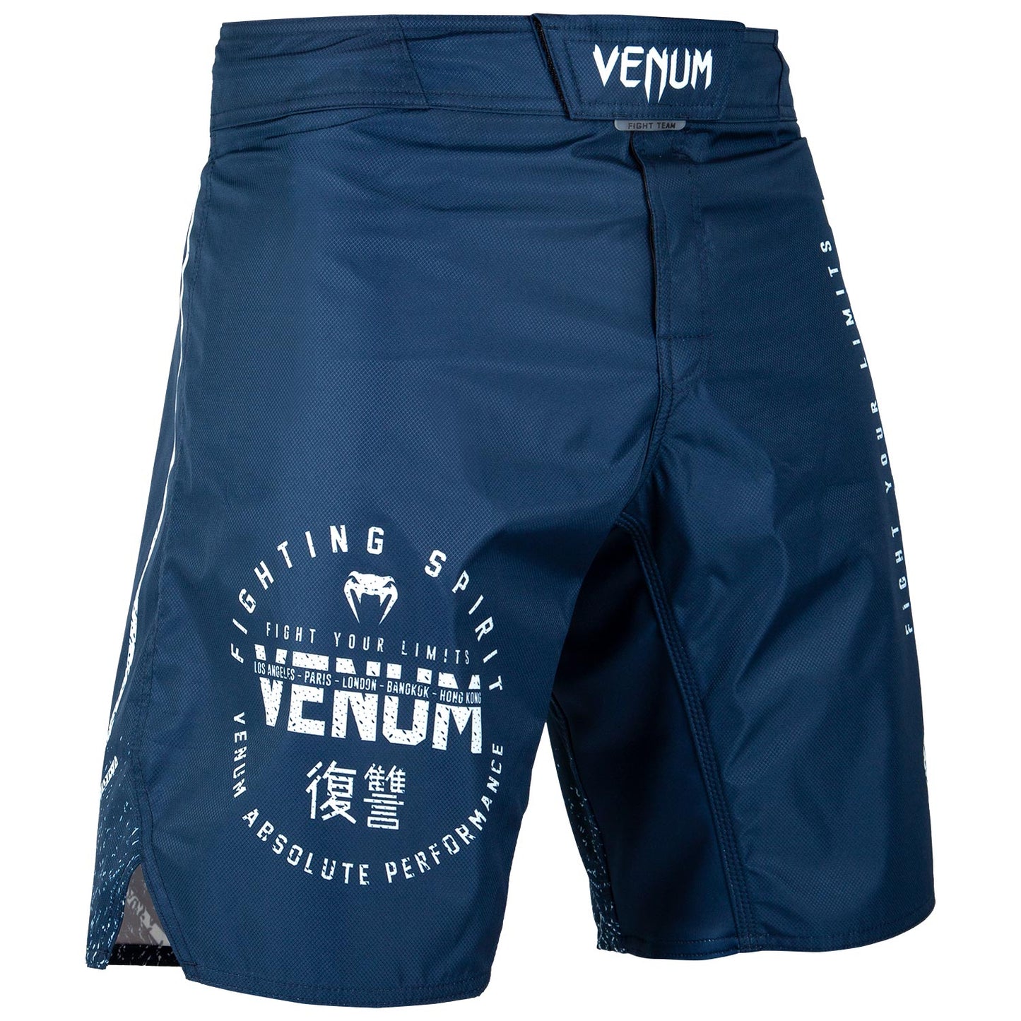 Venum Signature Fightshorts - Navy Blue/White