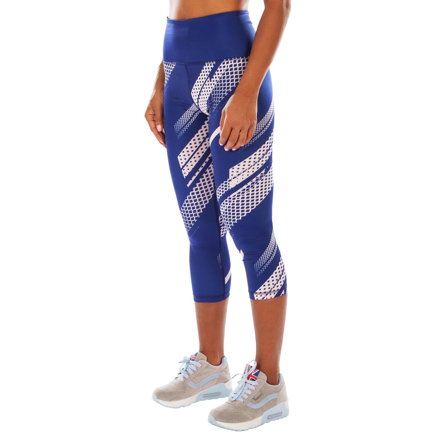 Venum Rapid Cropped Leggings - Navy Blue/Coral