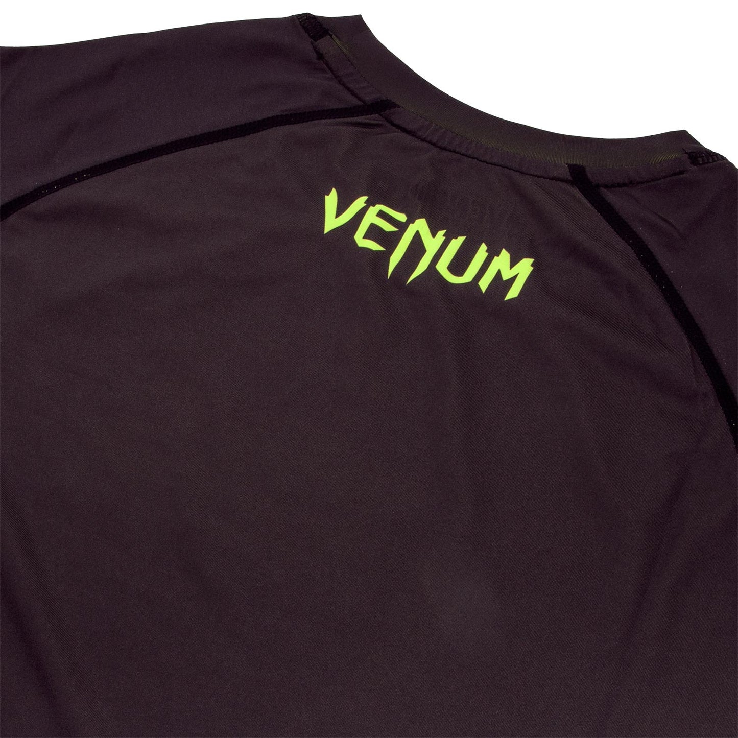 Venum Contender 3.0 Compression T-shirt - Short Sleeves - Black/Neo Yellow