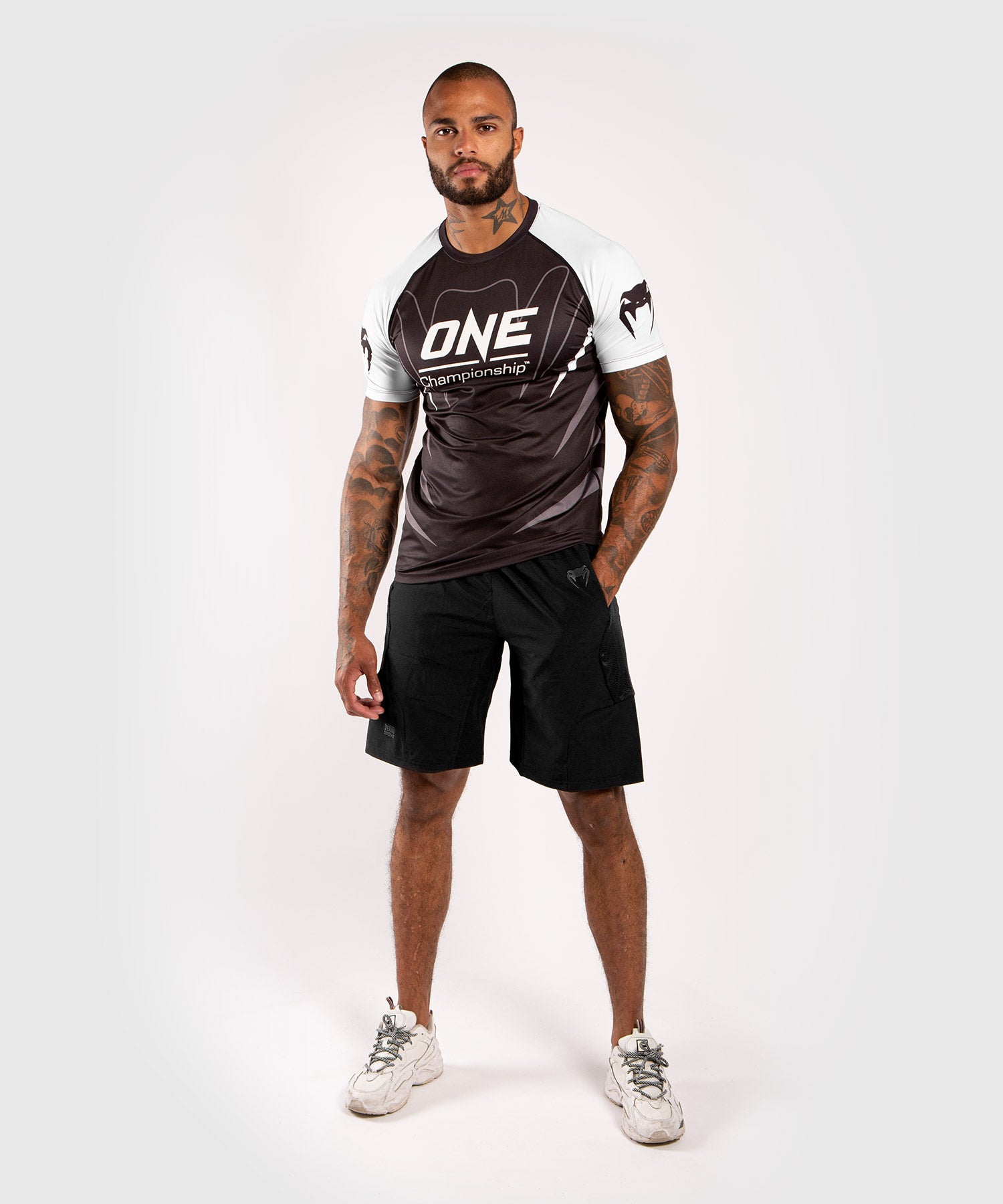 Venum x ONE FC Dry Tech T shirt White Black