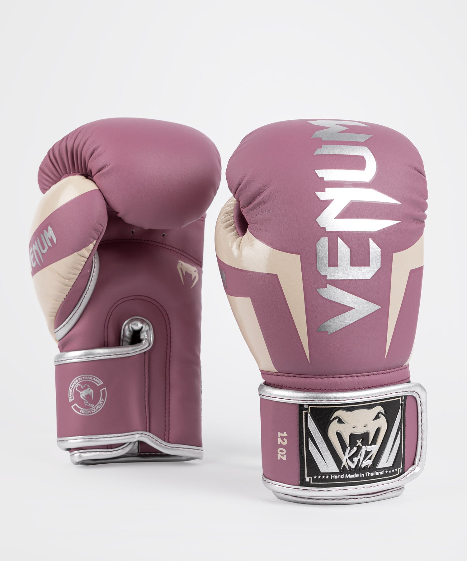 Venum Impact Monogram Hook and Loop Boxing Gloves - 8 oz. - Black