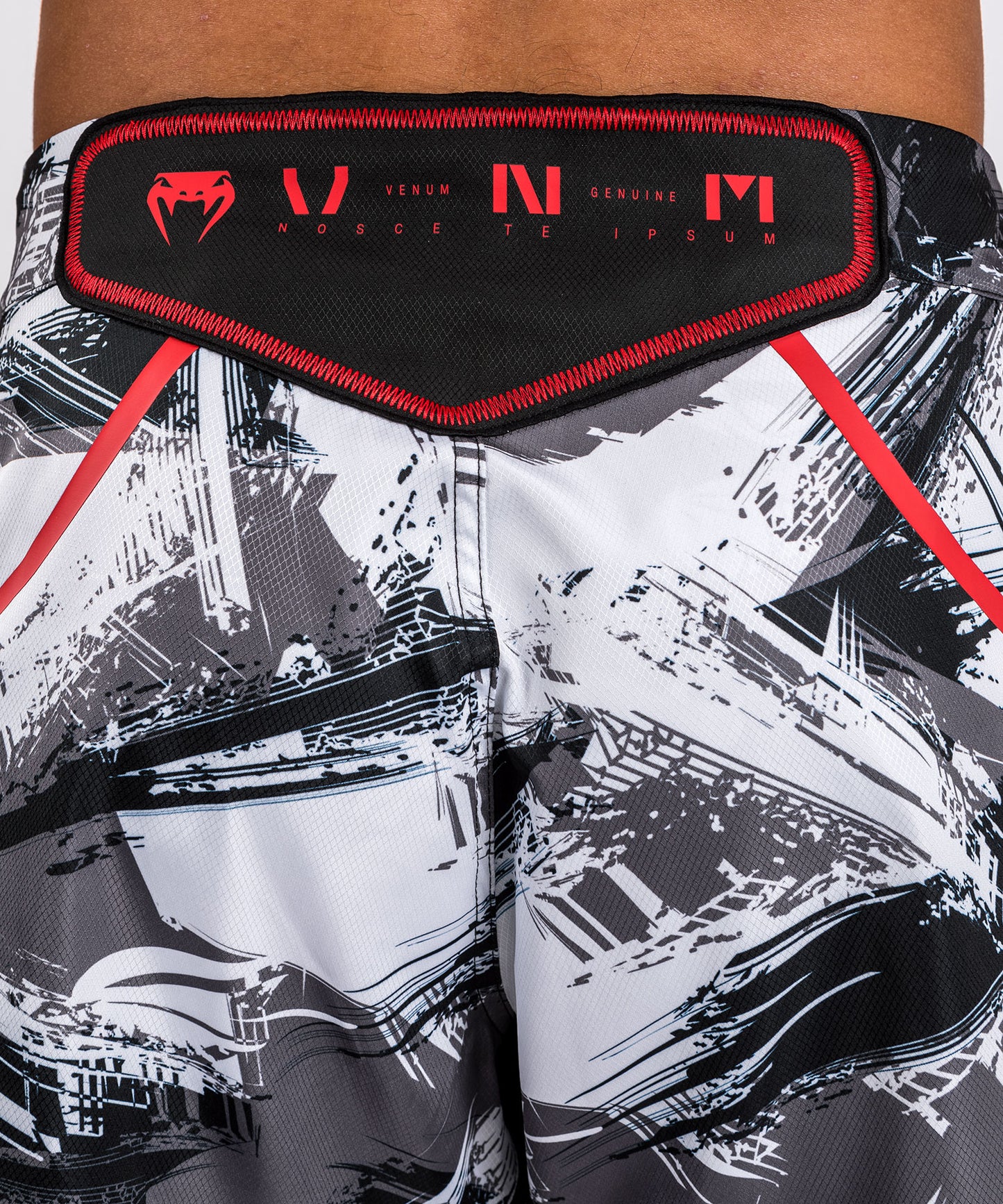 Venum Electron 3.0 Fight Shorts - Grey/Red XL
