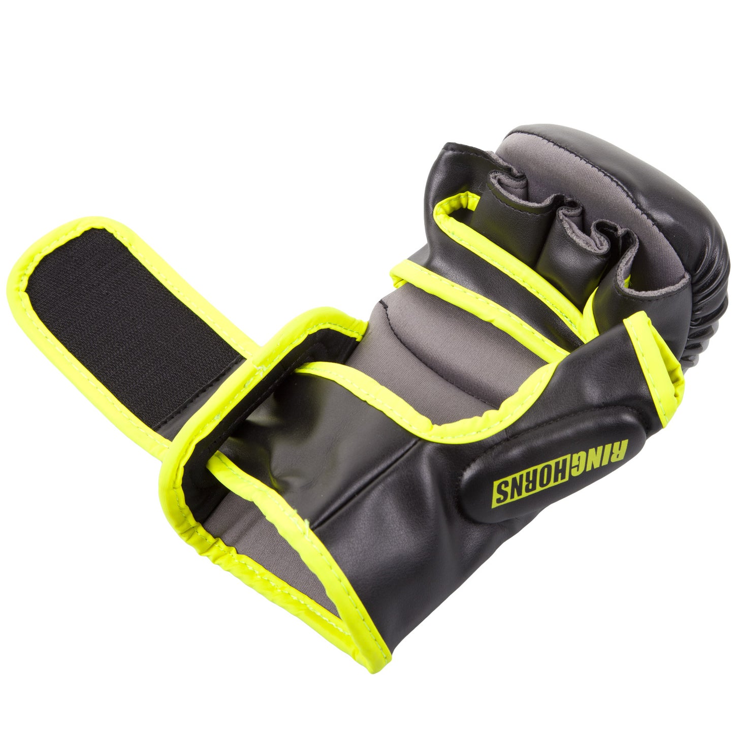 Ringhorns Charger Sparring Gloves - Black/Neo Yellow