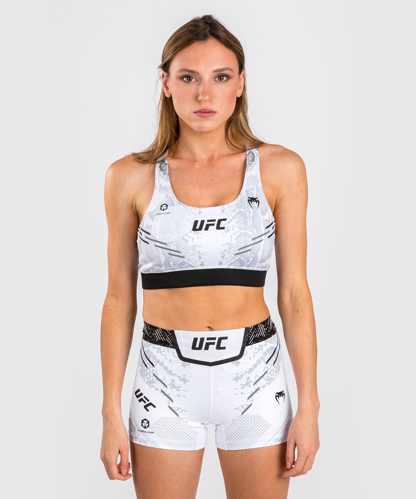 UFC Adrenaline by Venum Authentic Fight Night  Women’s Sports Bra - White