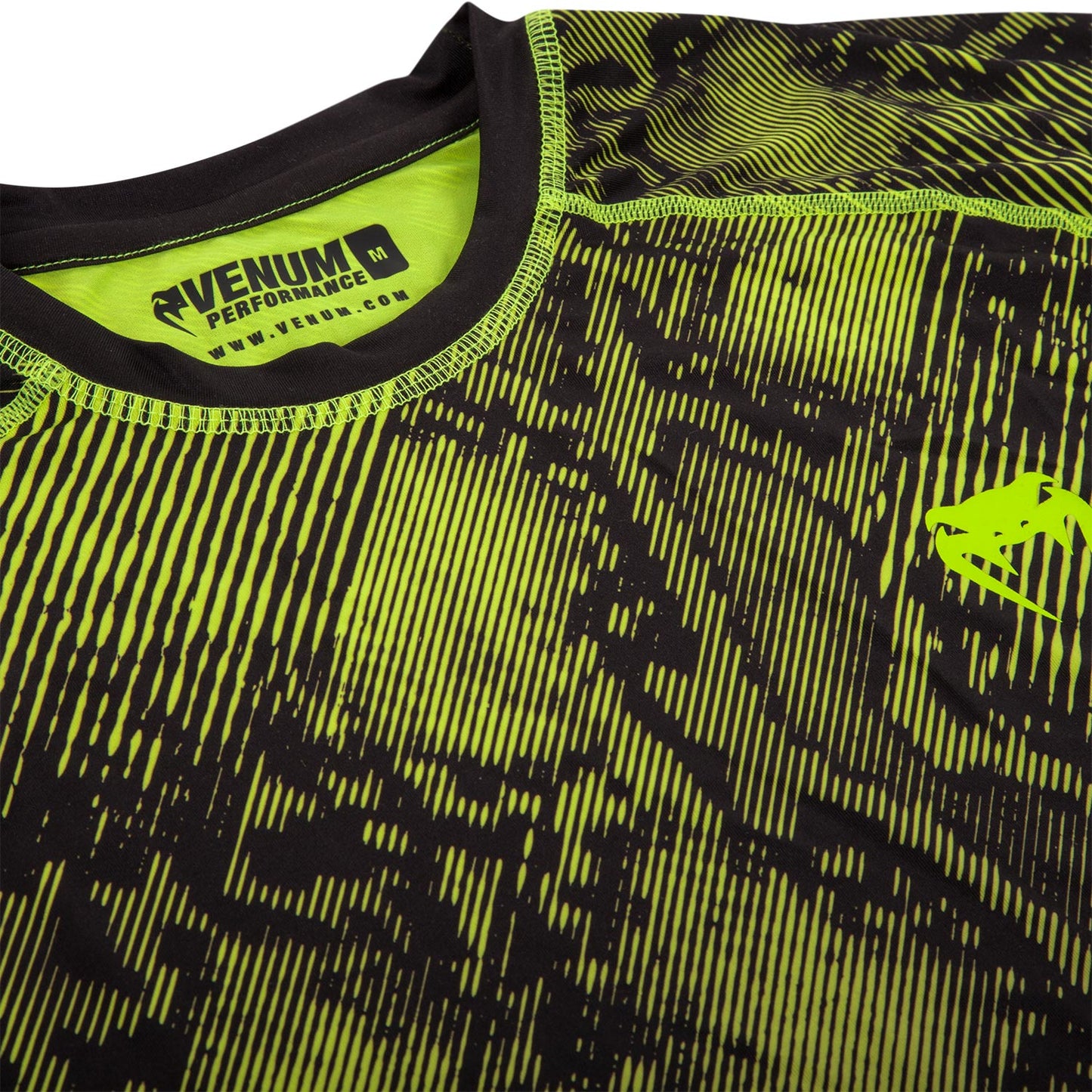 Venum Fusion Compression T-shirt - Short Sleeves - Black/Yellow