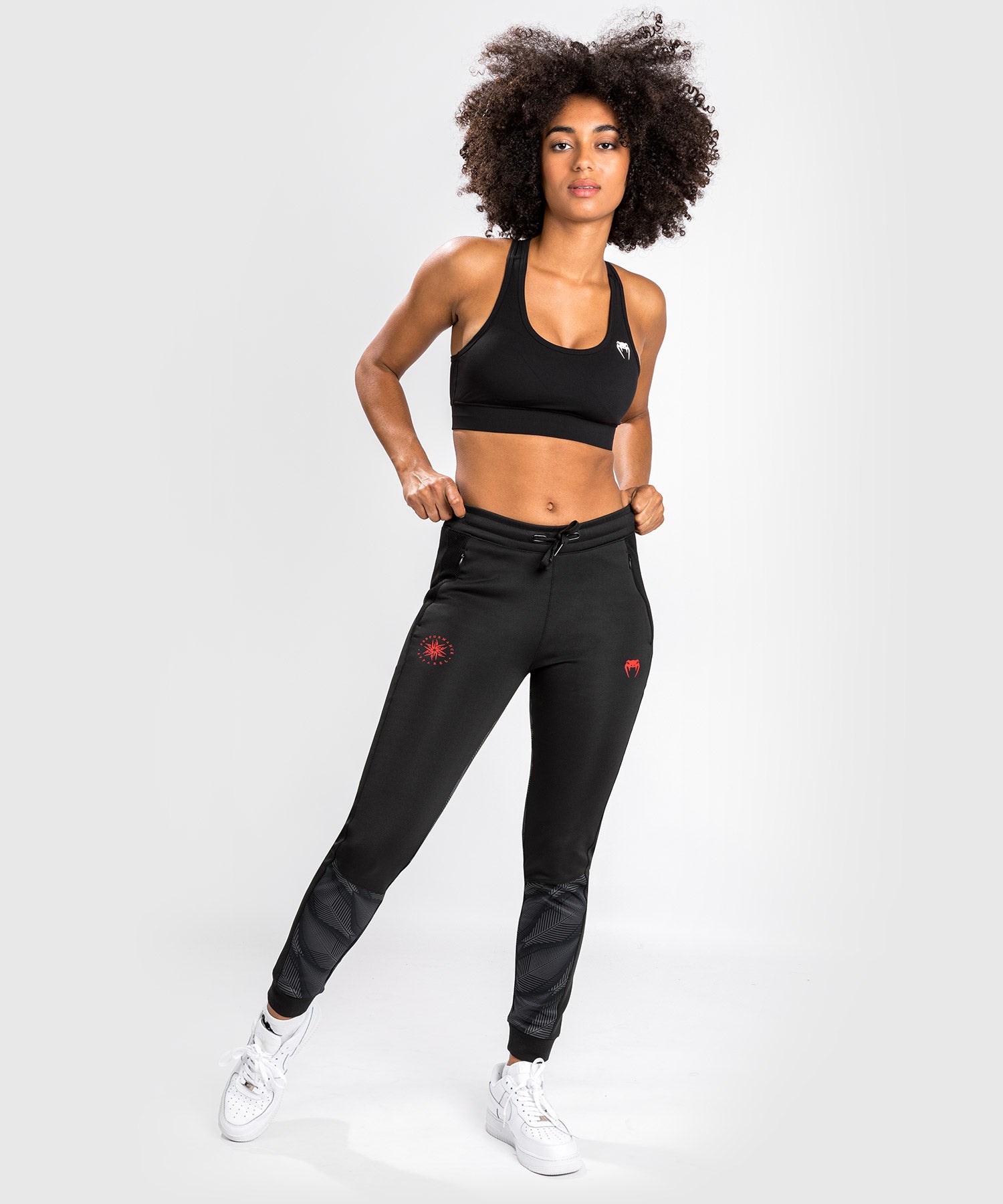 Black and red joggers womens online