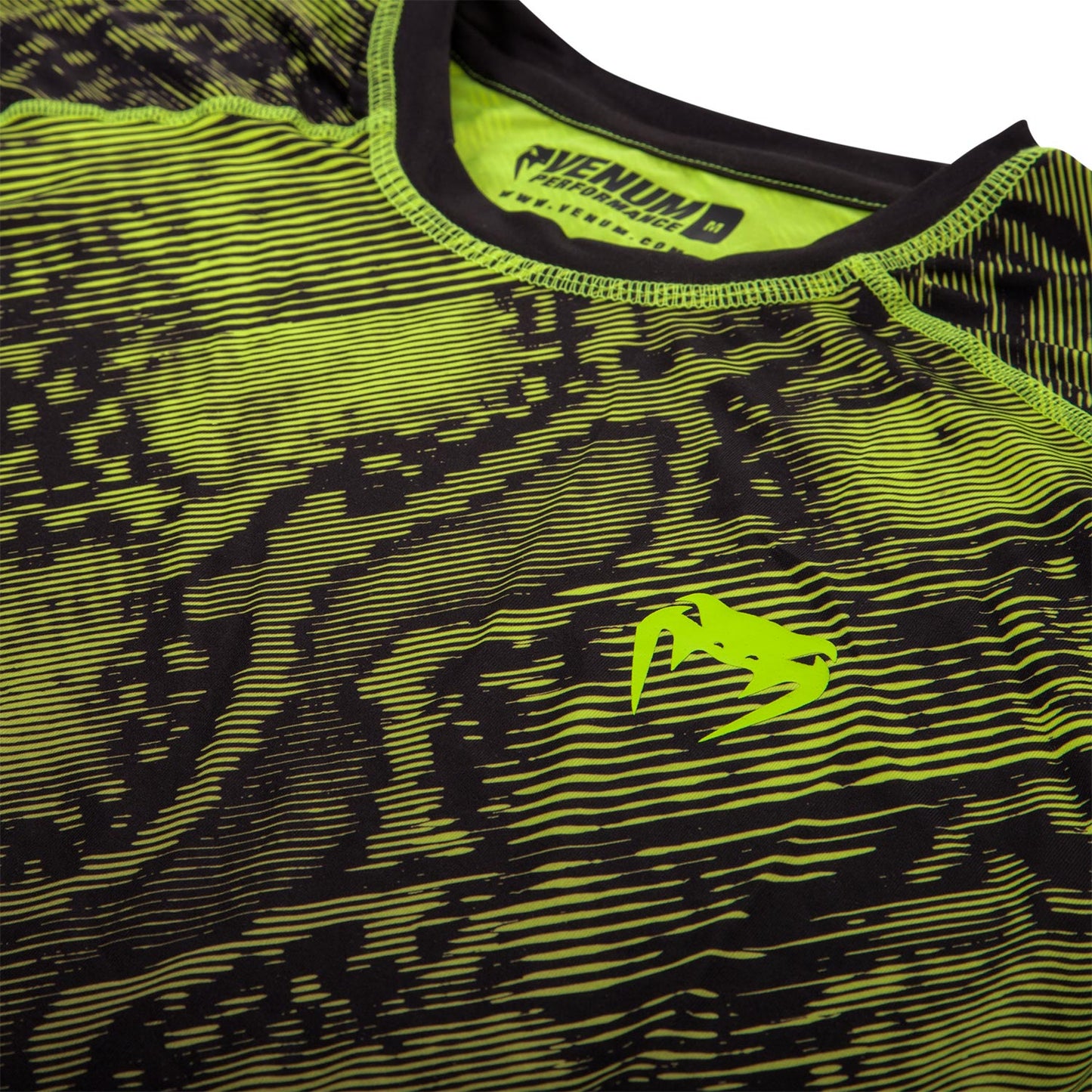 Venum Fusion Compression T-shirt - Short Sleeves - Black/Yellow
