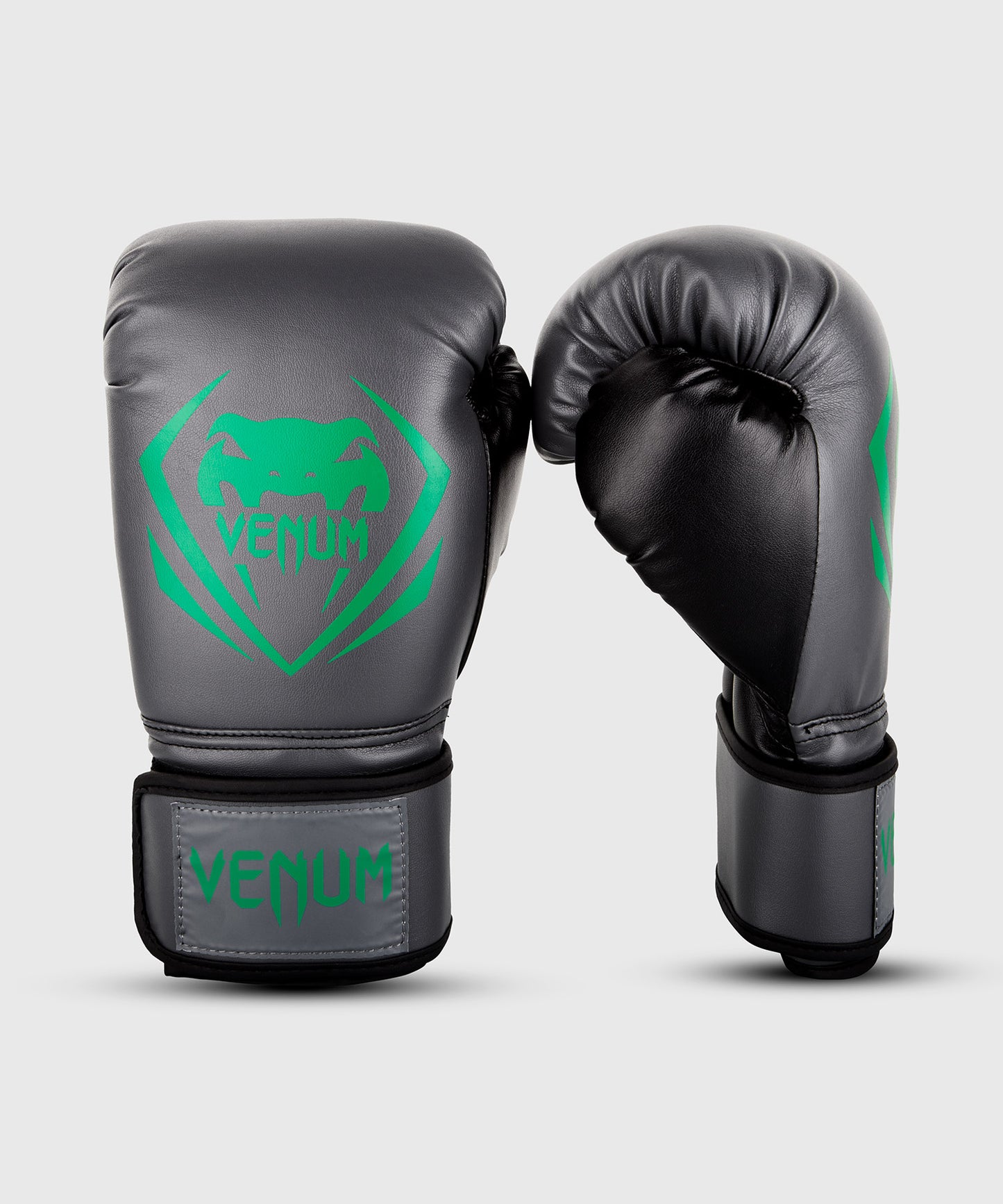 Venum Contender Boxing Gloves - Grey/Green-Black