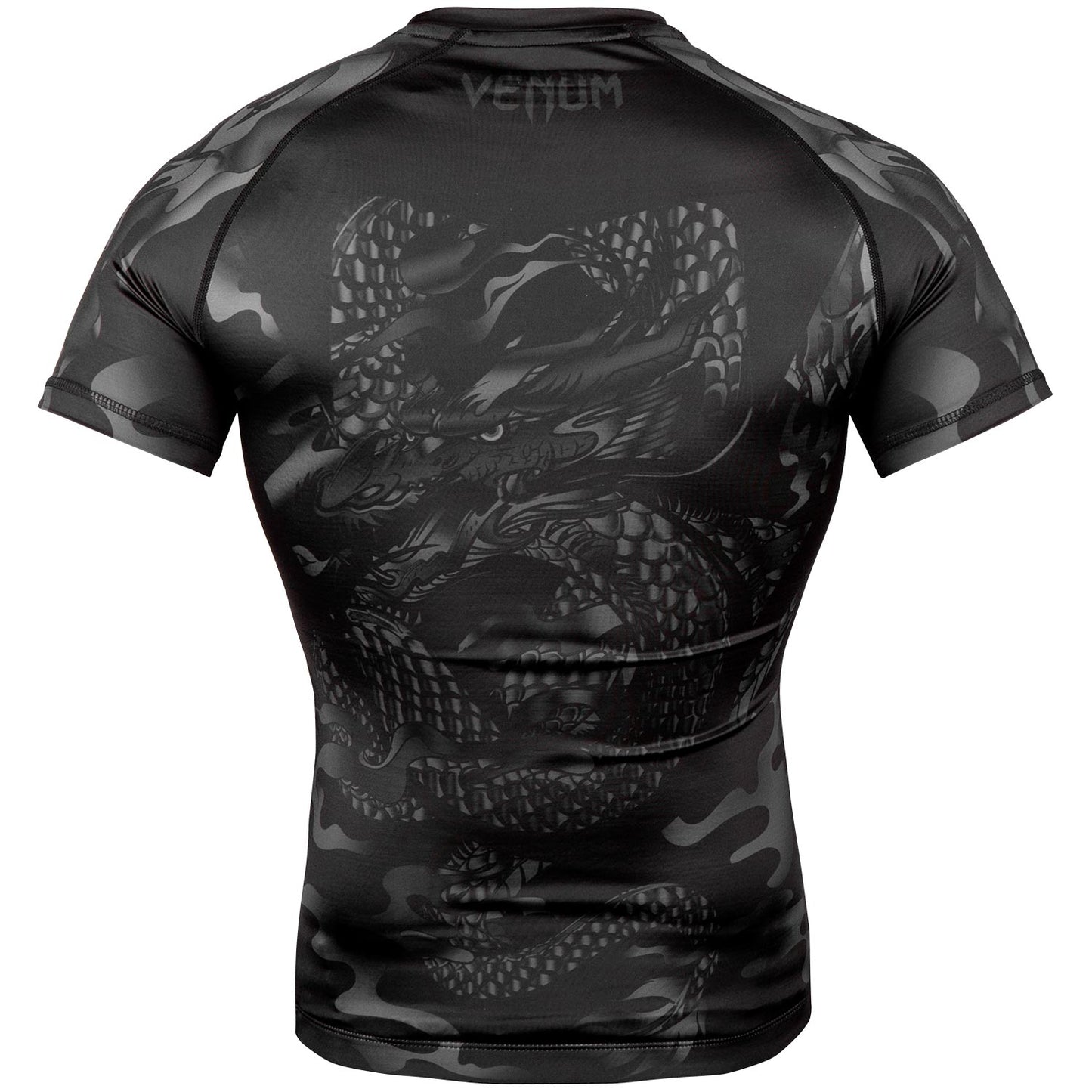 Venum Dragon's Flight Rashguard - Short Sleeves - Black/Black