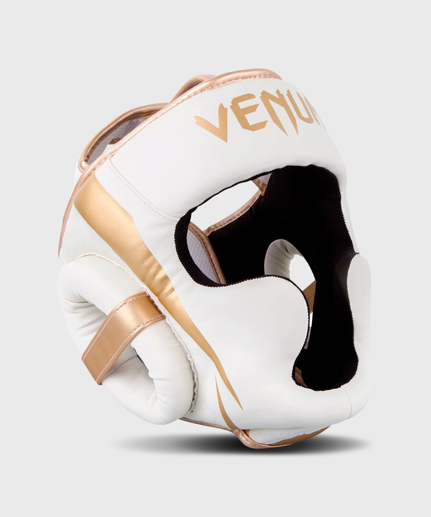Venum Elite Headgear-White/Gold