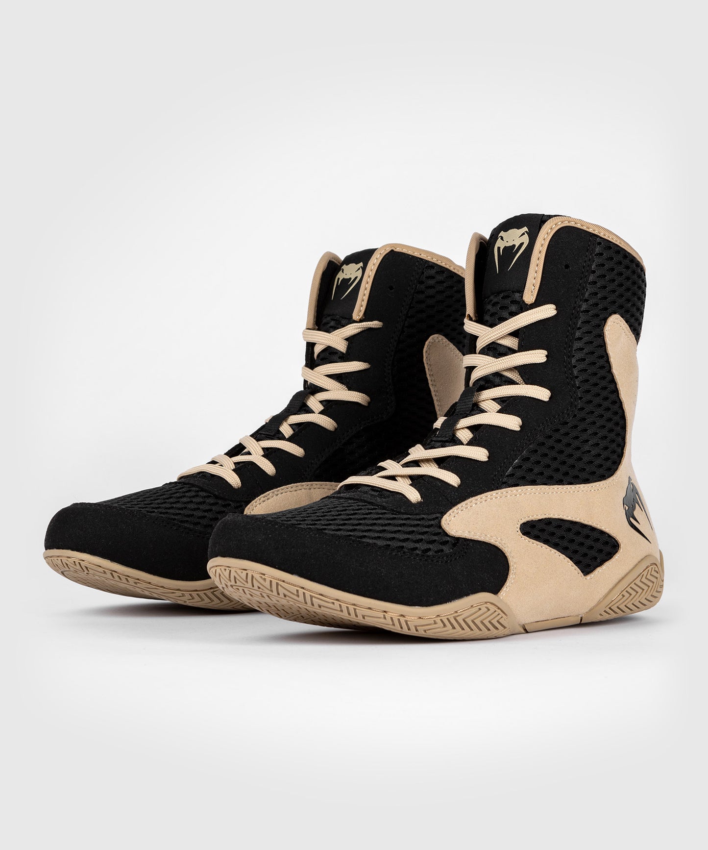 Venum Contender Boxing Shoes - Black/Sand