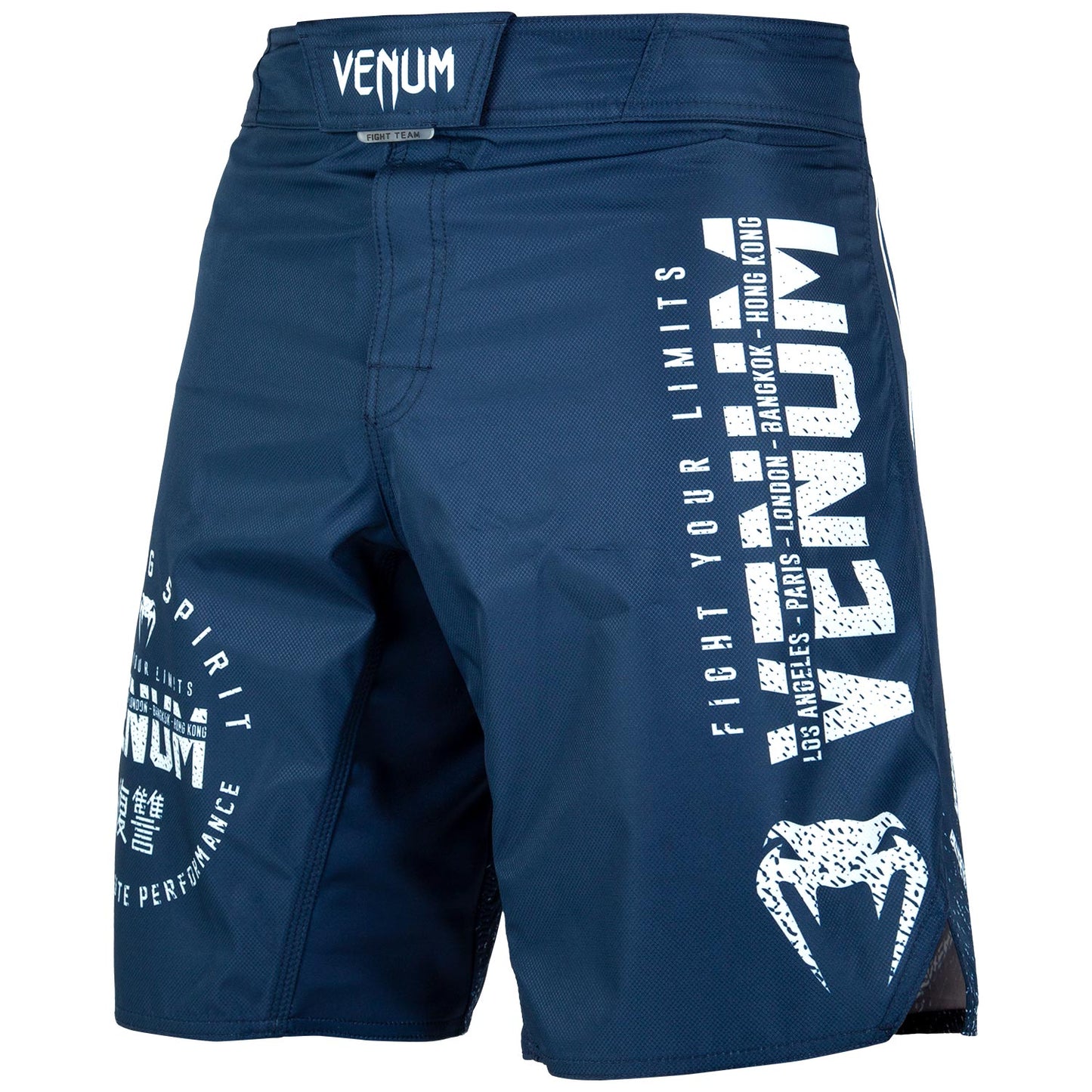 Venum Signature Fightshorts - Navy Blue/White